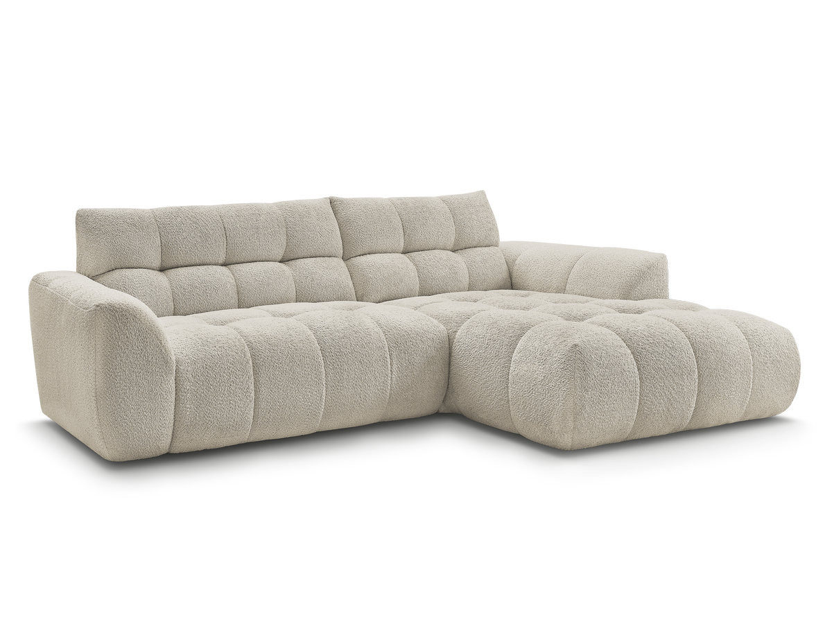 Bobochic Jaya Ecksofa Chenille Beige Ecke rechts