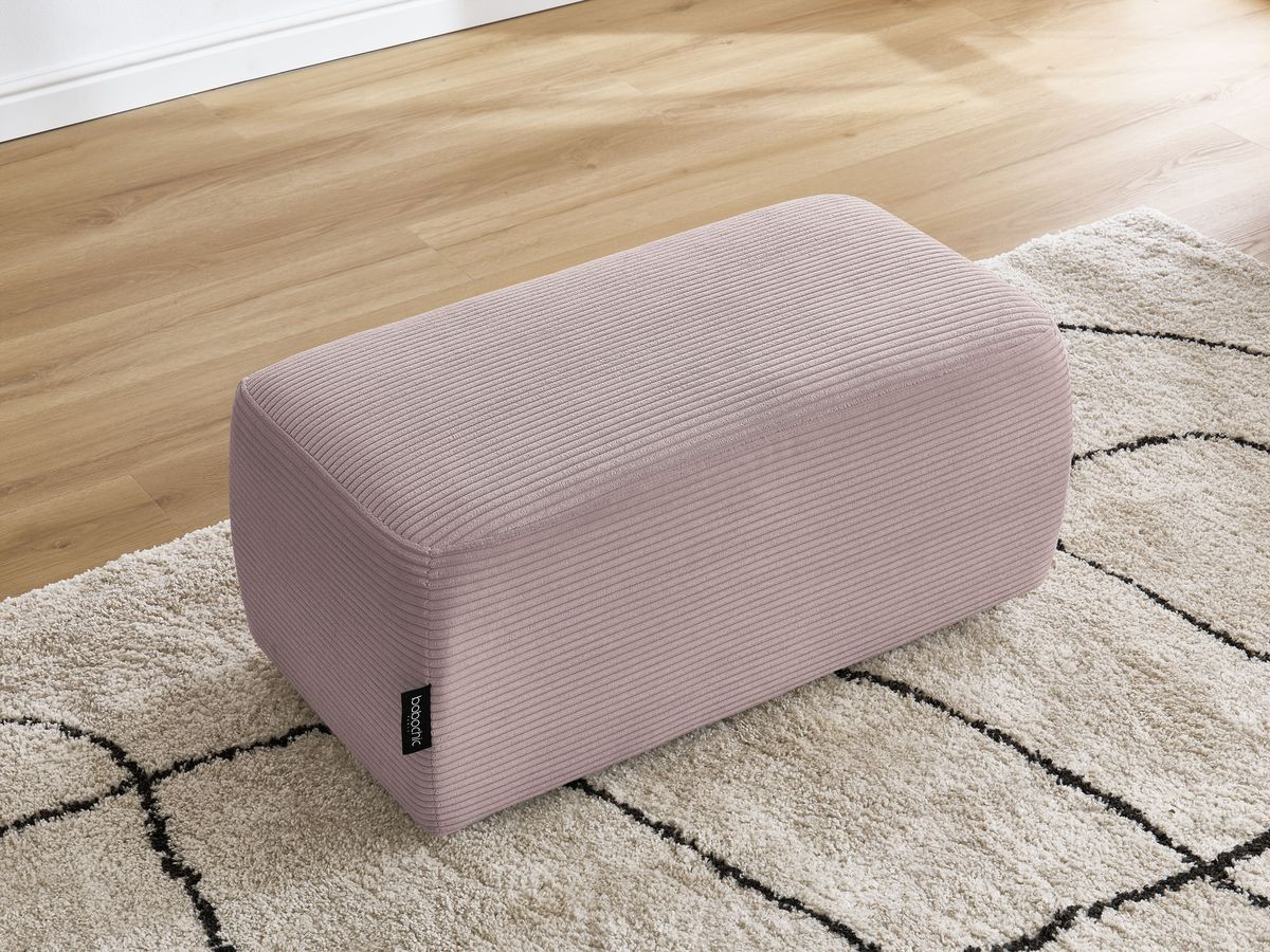 Bobochic Atilla Pouf Cordsamt Violett