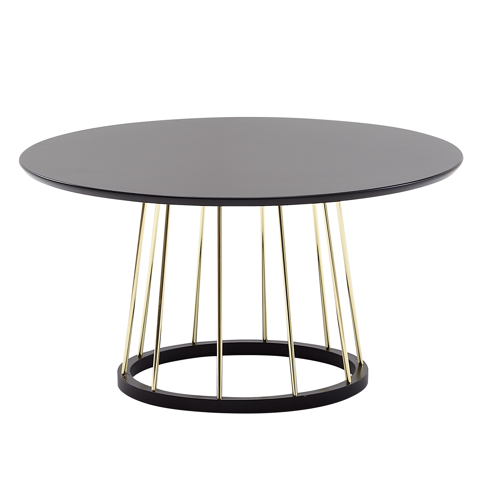 Couchtisch Brekke Schwarz Ø 80 × H 42 cm
