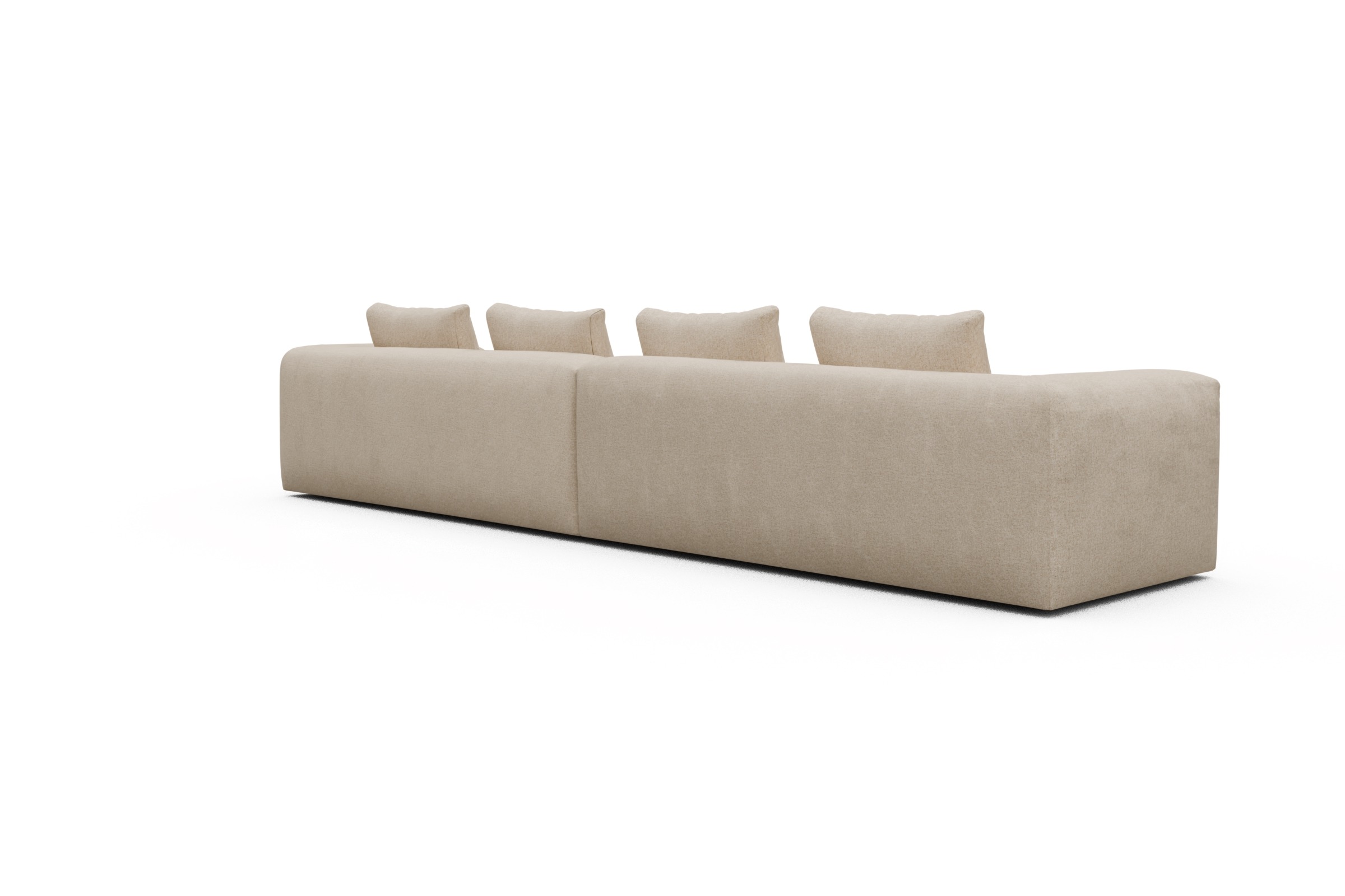 Sofa Modulares XXL Sofa Fred 5-Sitzer Casone-Natural-Beige