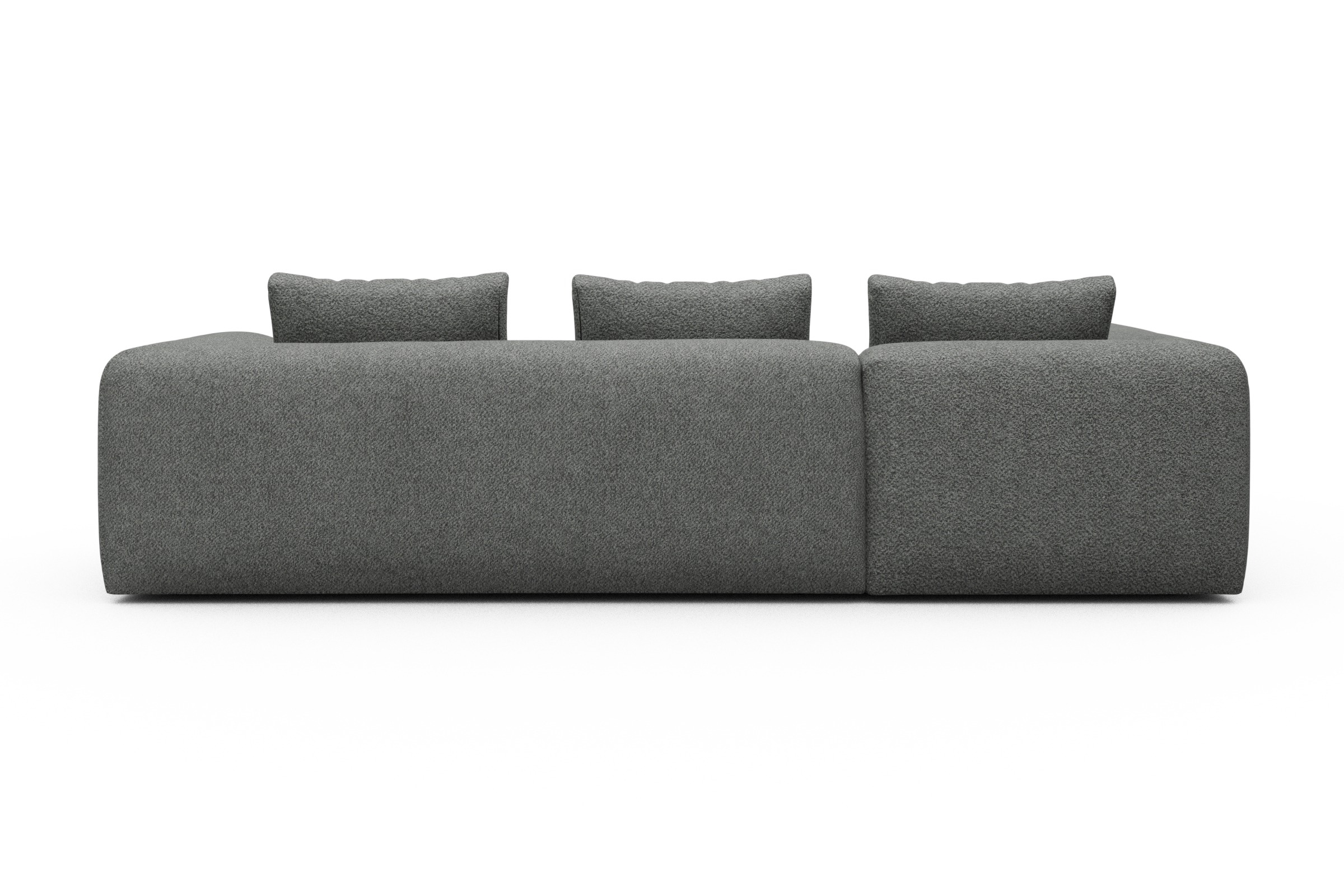 Ecksofa Fred 2x 2,5-Sitzer links offen Vanora-Warm-Grey