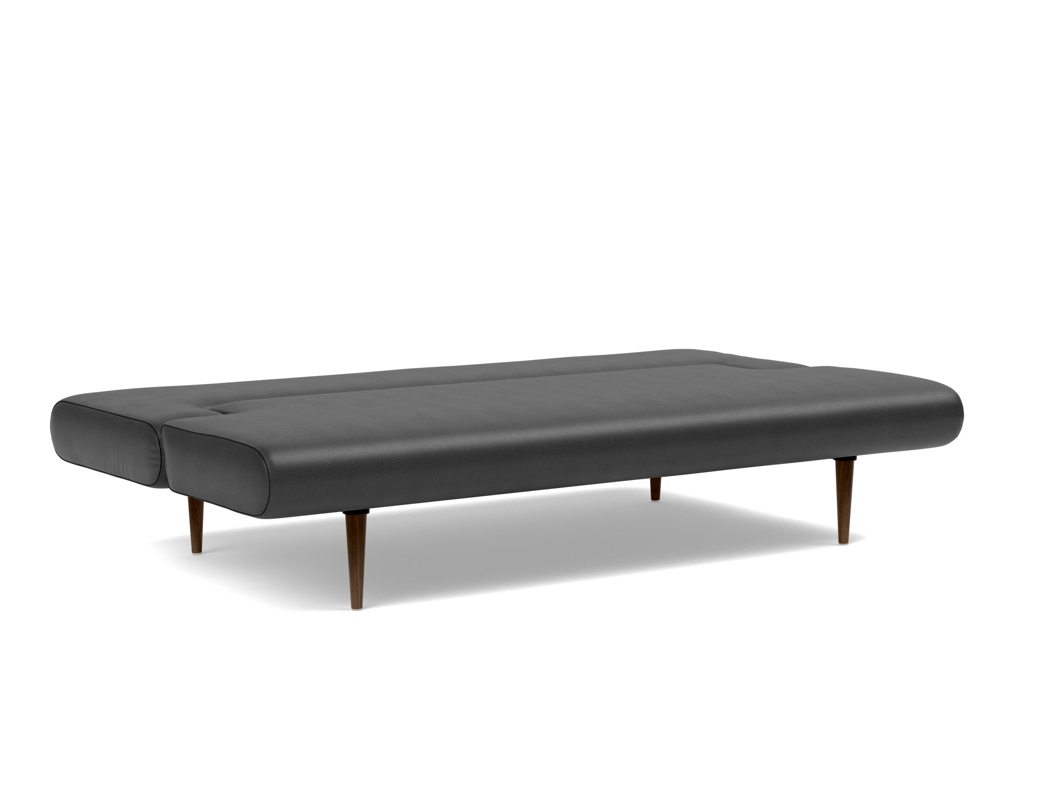 Schlafsofa Unfurl Lederoptik Faunal 550-Black