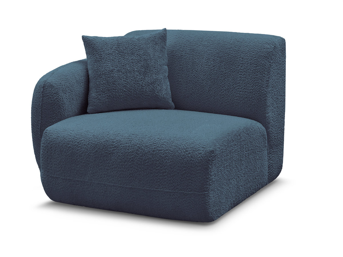 Bobochic Anda Sofamodul 1-Sitzer 104 × 103 cm Chenille Hellblau Ecke links