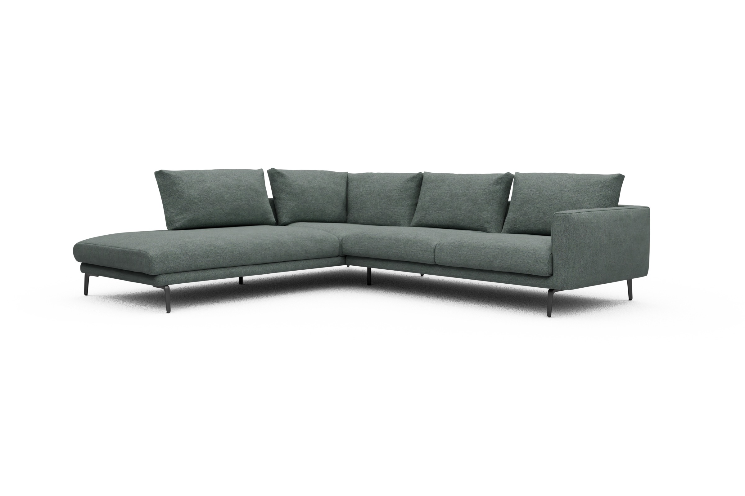 Ecksofa Karl Relax-Ecke links mit 2,5-Sitzer Carreno-Ice-Blue