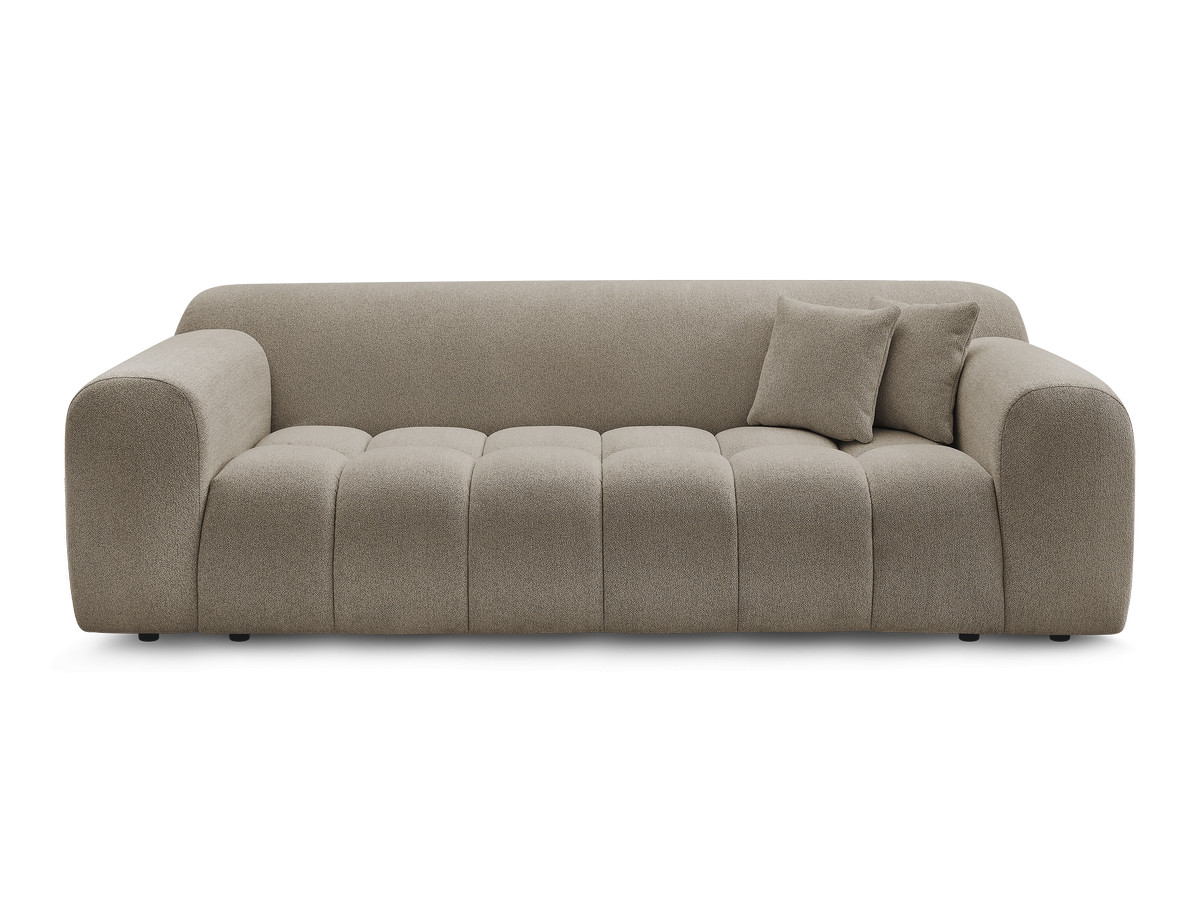Bobochic Melisse Sofa 3-Sitzer Melange-Stoff Taupe