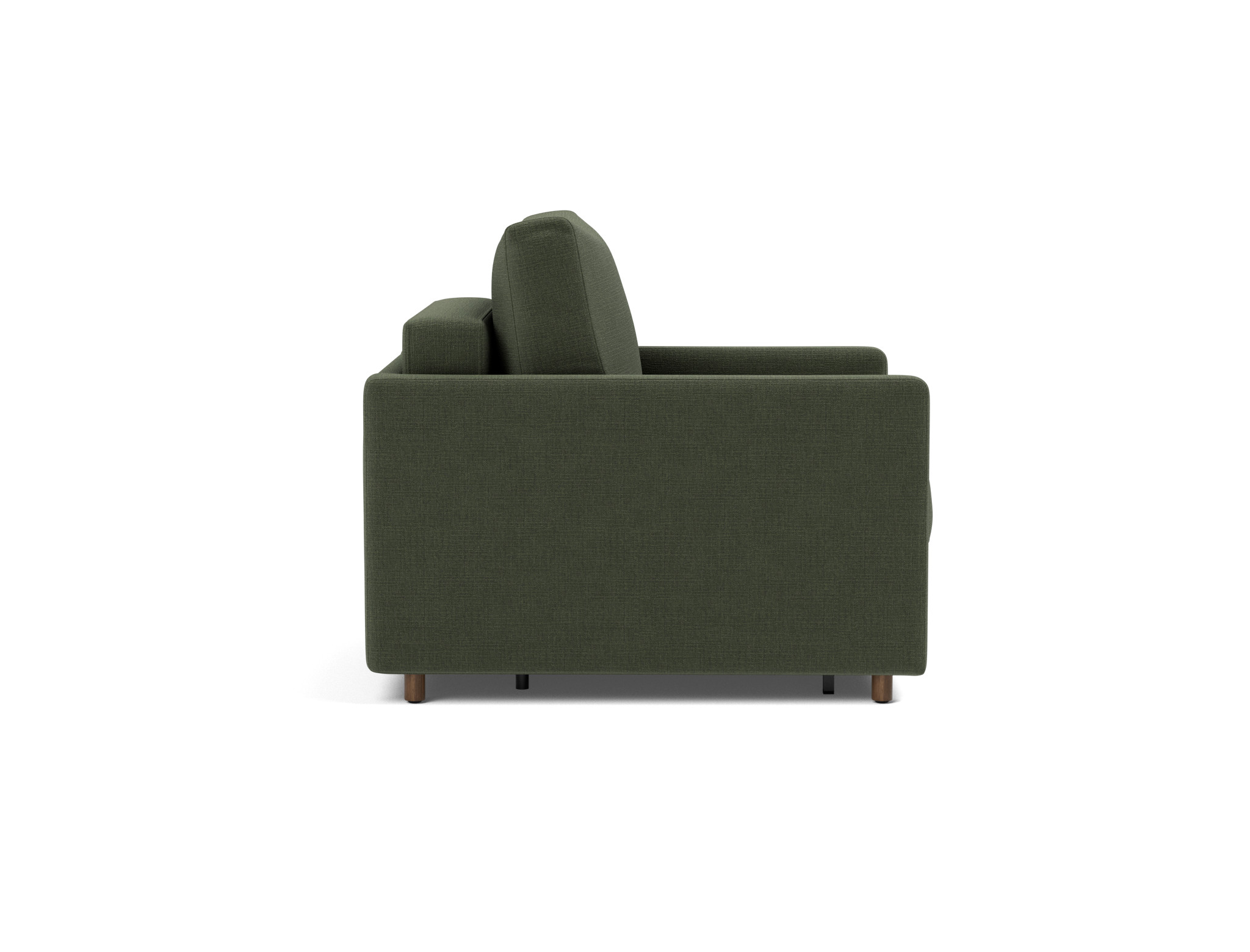 Schlafsessel Neah mit Slim-Armlehnen Chenille Esina 413-Olive-Green