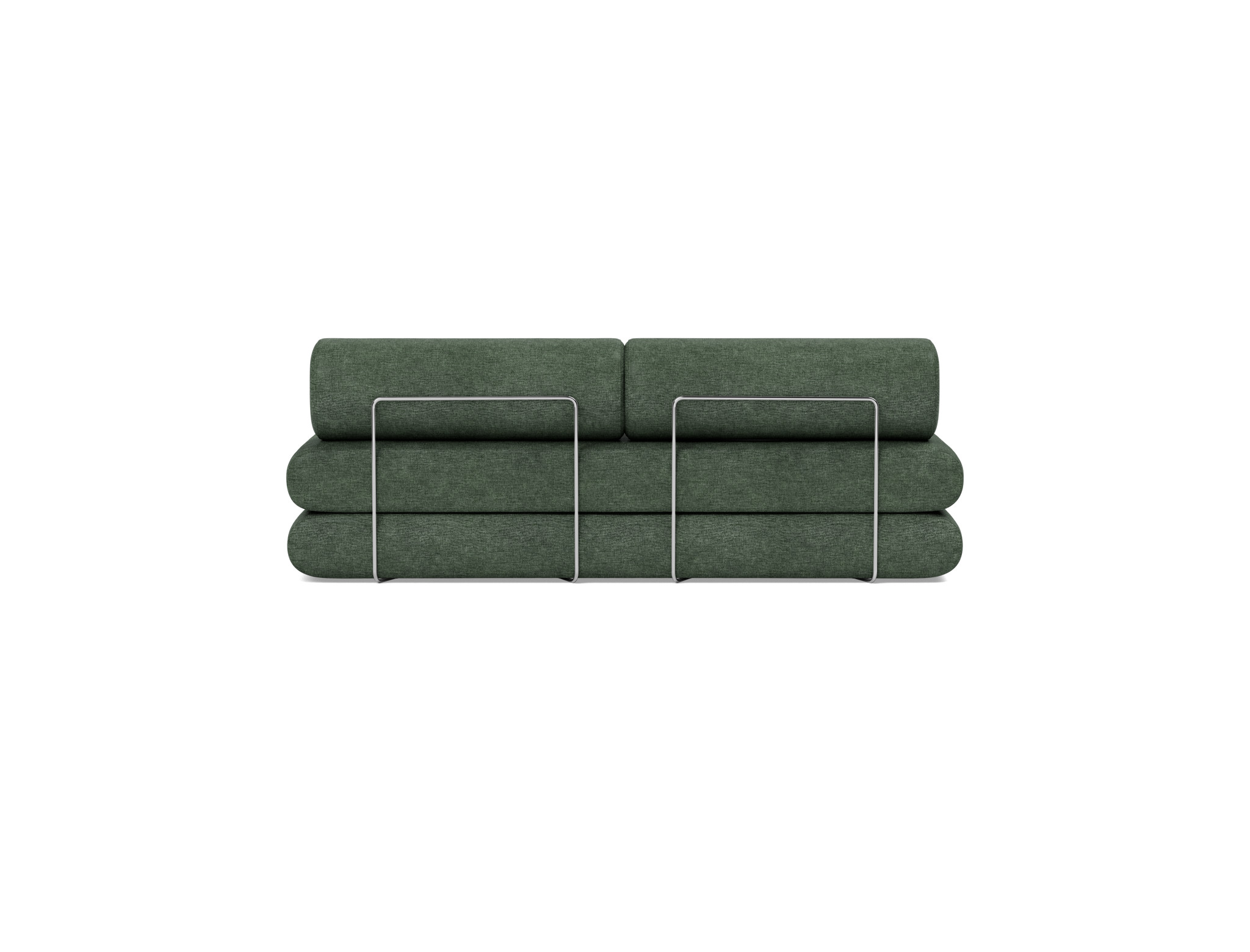 Tagesbett Circlus mit Rückenrollen Flachgewebe Avella 281-Pine-Green