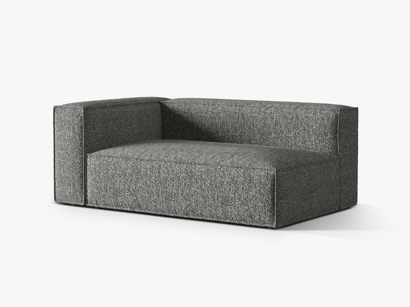 Micadoni Modul Nuria Groß 3-Sitzer Links Boucle Graphit