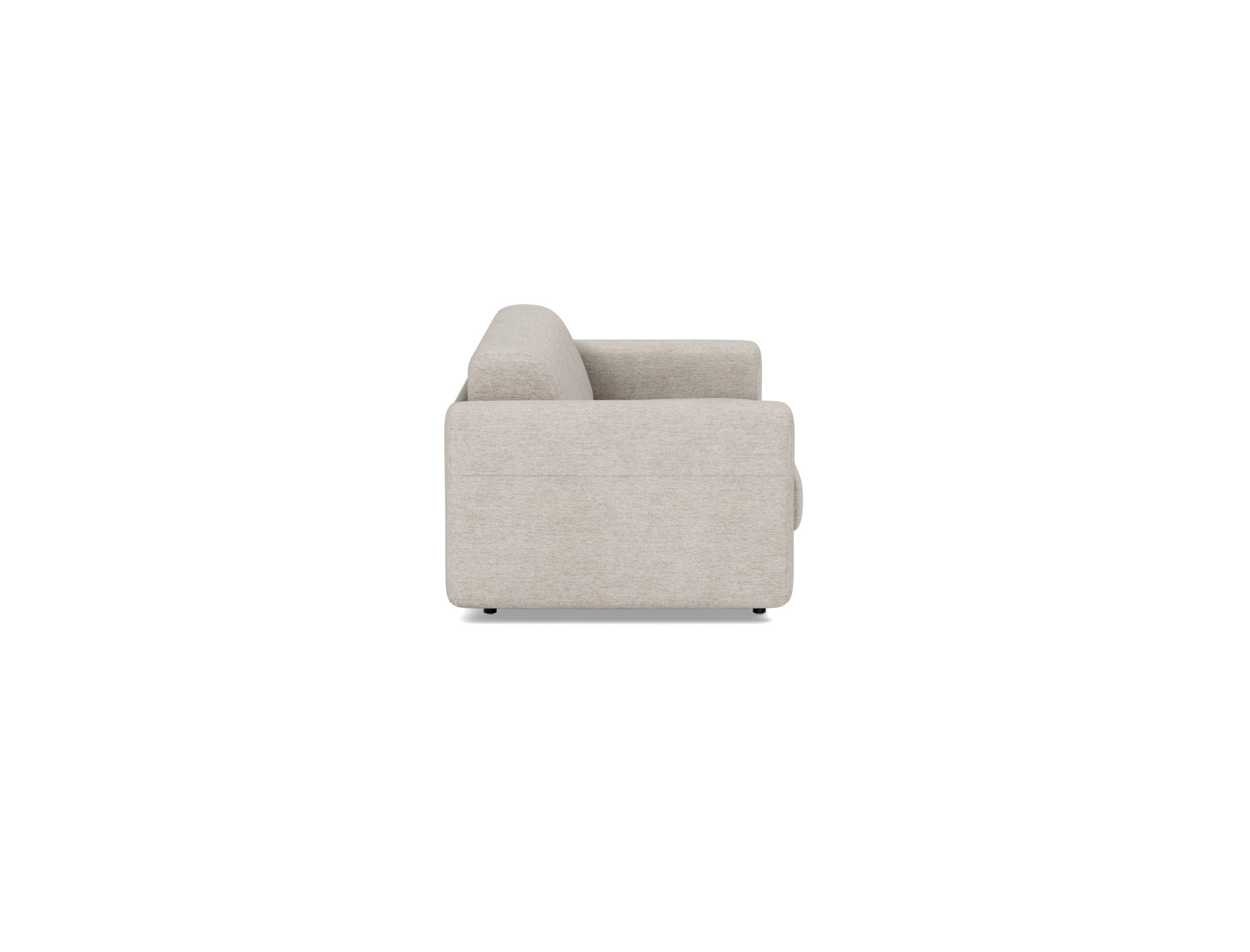Schlafsofa Killian mit Memory-Matratze 160 Chenille Yuveno 471-Sand