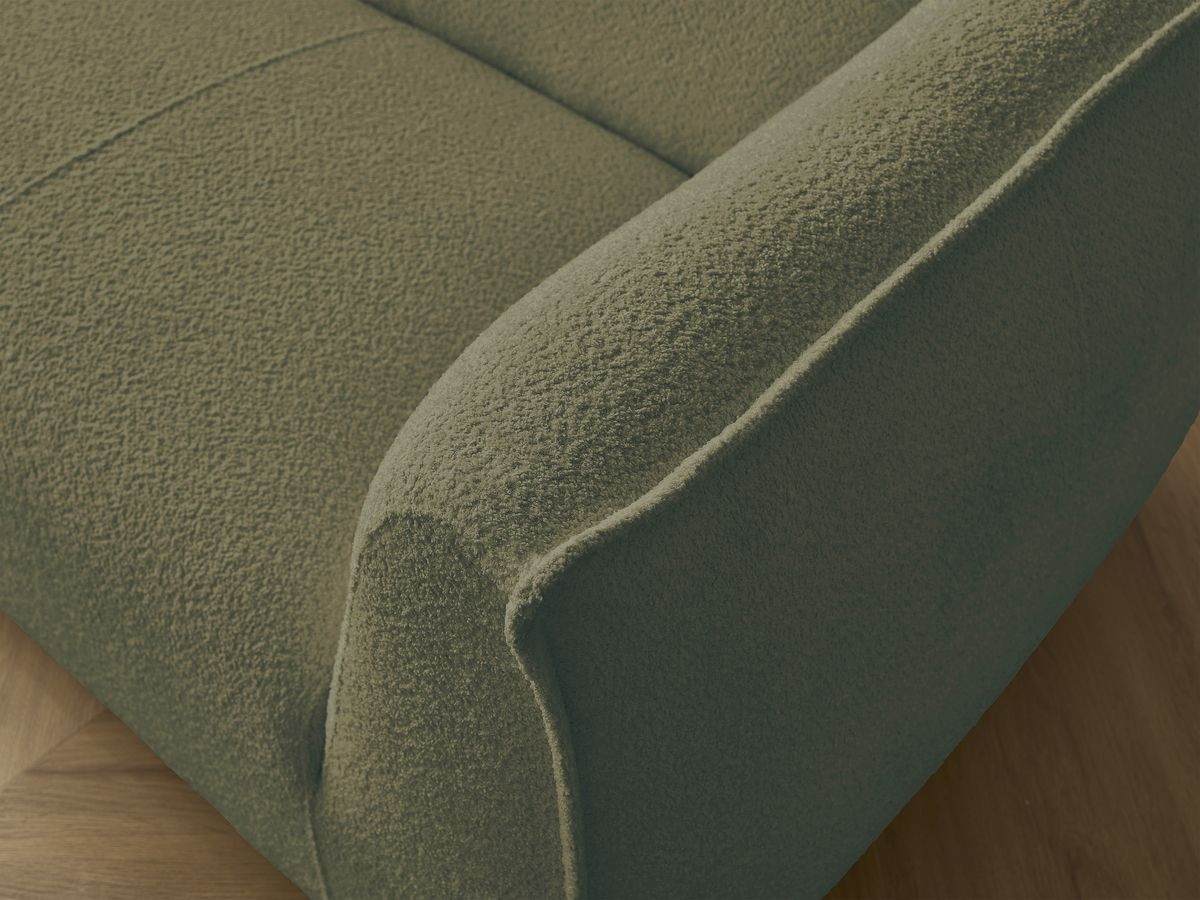 Bobochic Giorgia Sofa 5-Sitzer 534 × 100 cm Bouclé-Stoff Grün