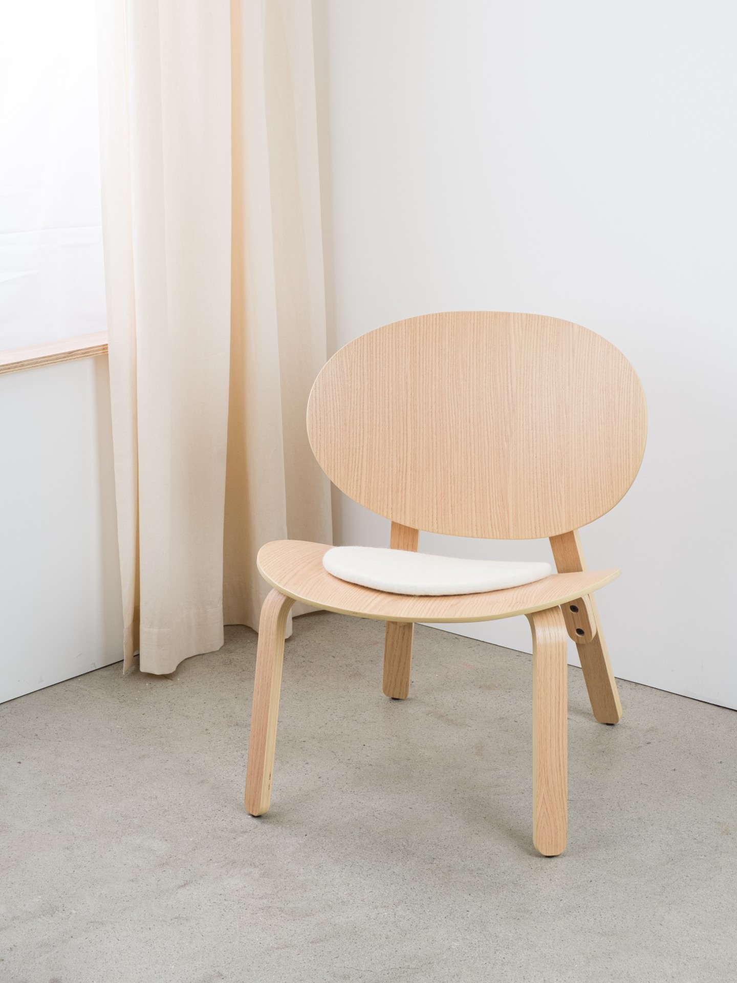 myfelt Linea - Flache Sitzauflage rund