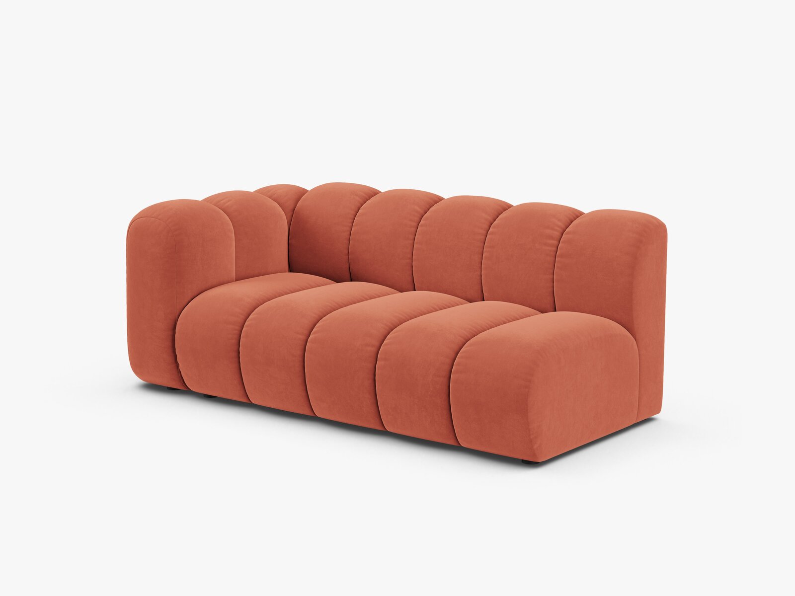 Micadoni Modul Lupine 3-Sitzer Samt Venus Koralle Links