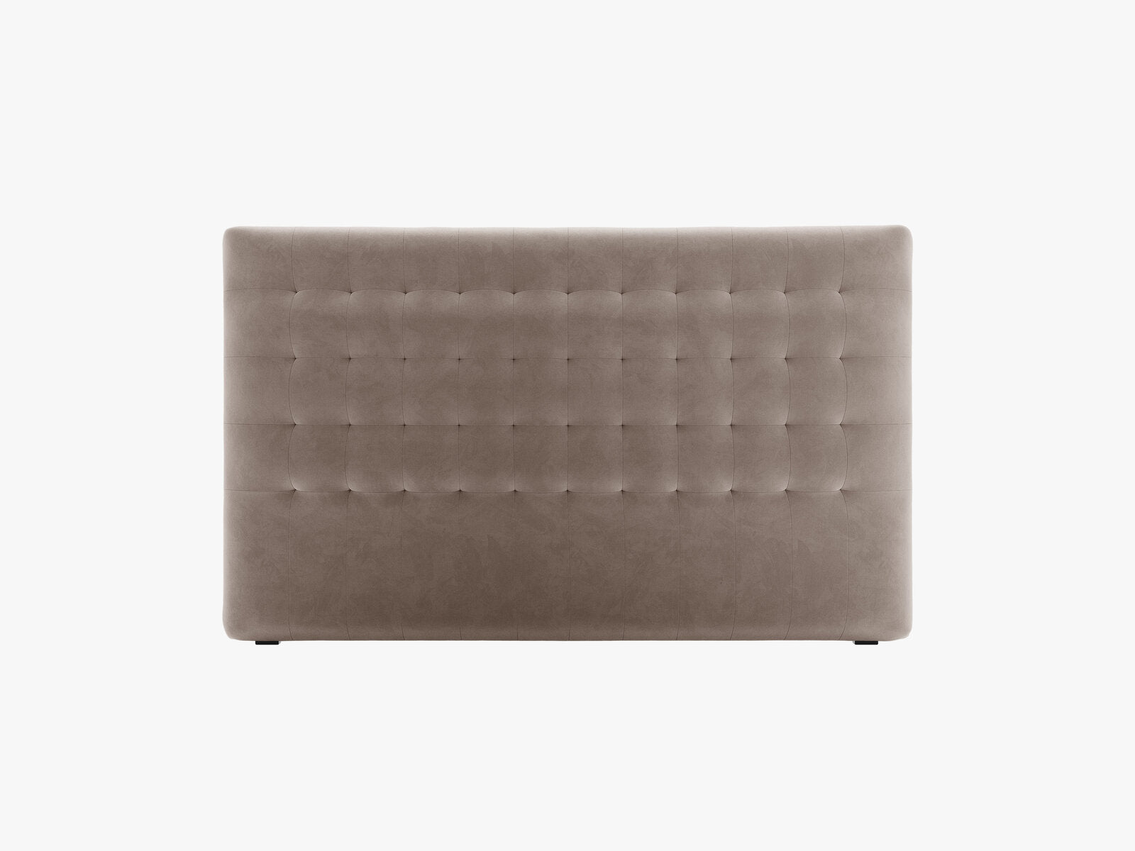 Micadoni Nova Samtiger Kopfteil 120 cm (H 95 cm) Samt Paris Warmes Grau 160x95