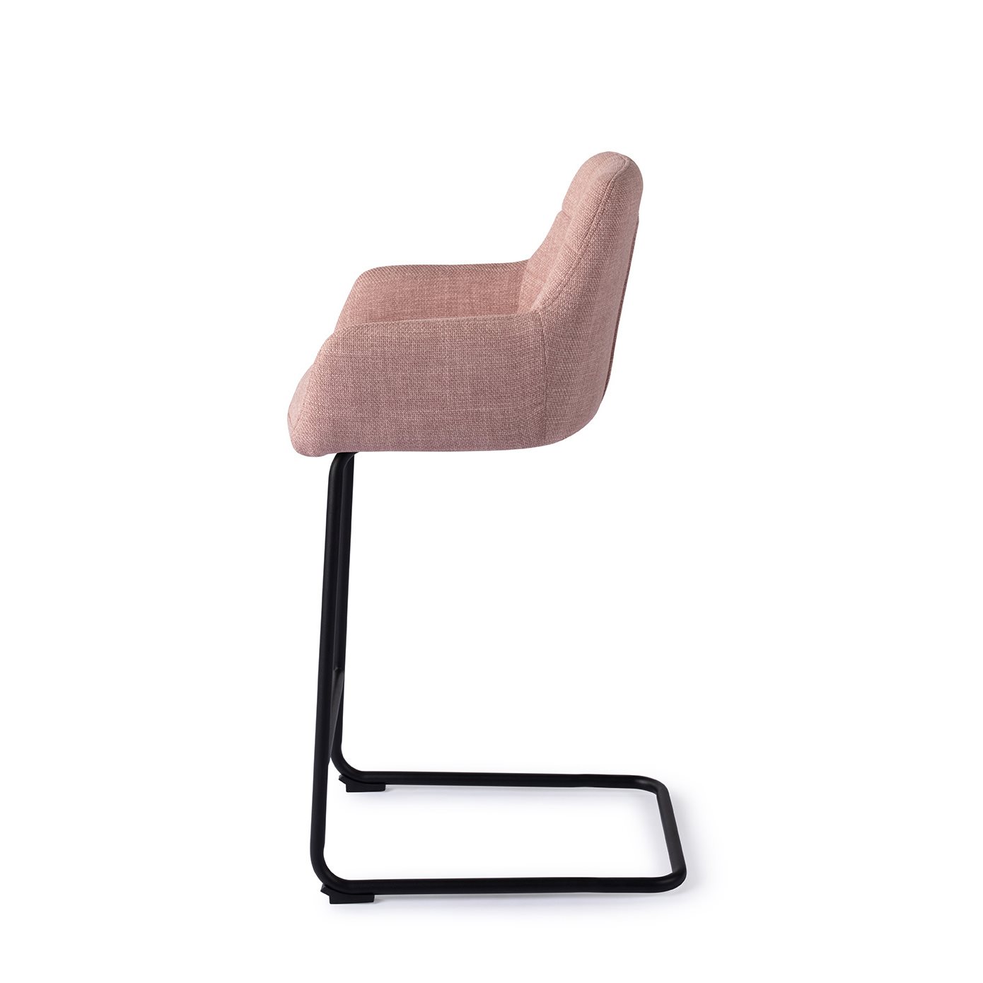Jesper Home Barhocker Noto Vintage-Rose Arch Schwarz Barhöhe (75cm)