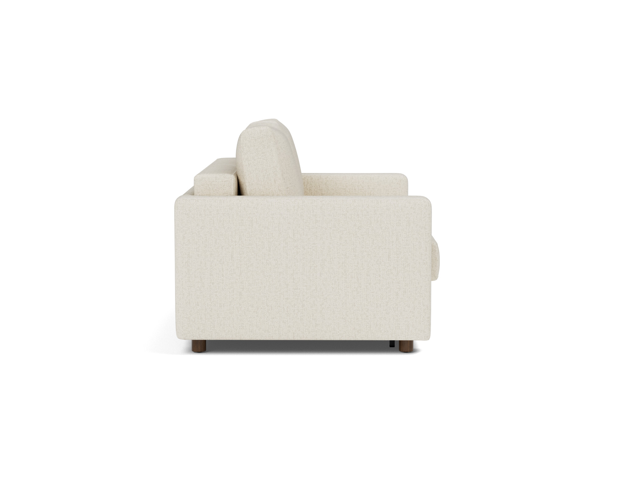 Schlafsofa Neah mit Standard-Armlehnen 140 Boucle Skandi 531-Off-White