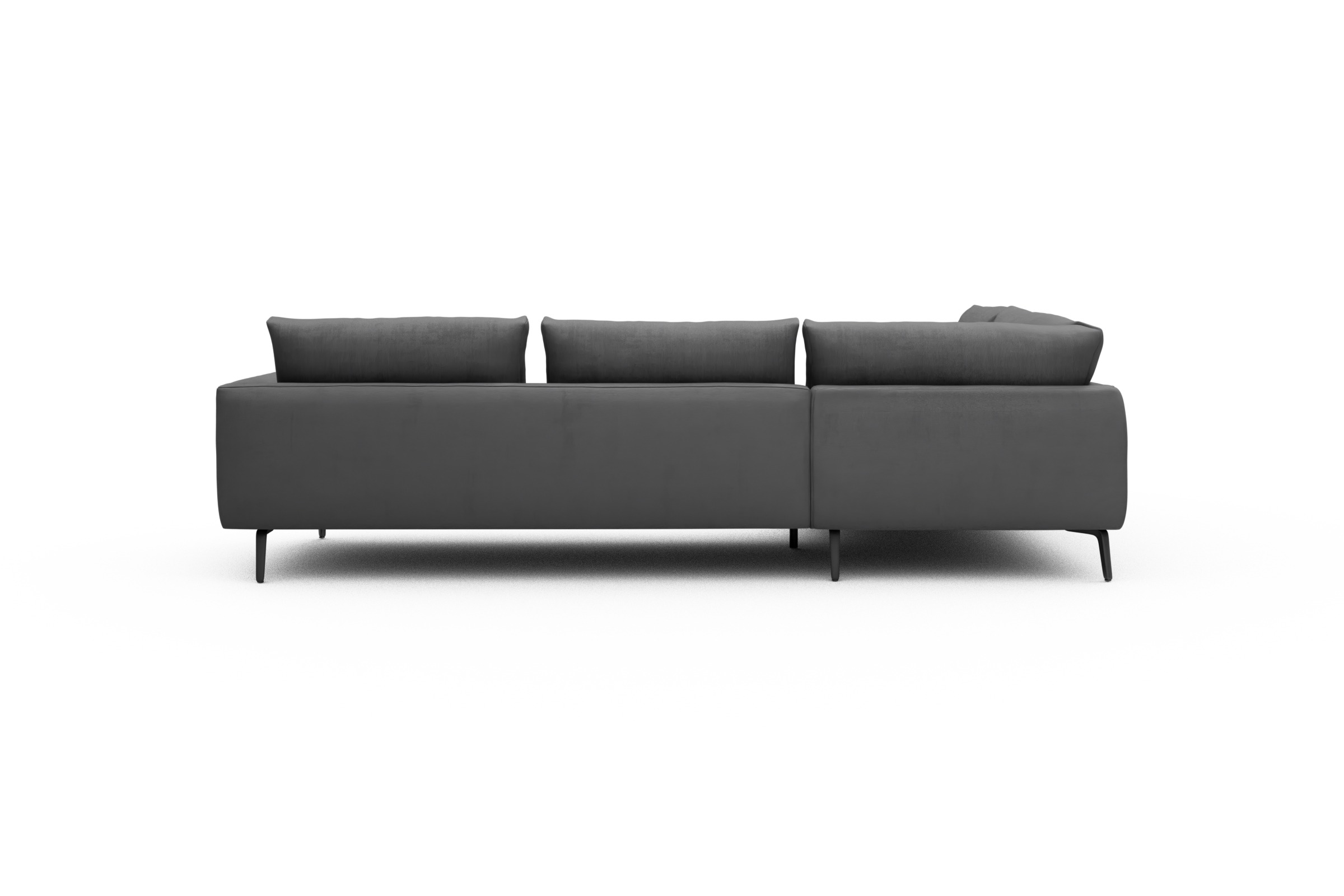 Ecksofa Karl Relax-Ecke links mit 2,5-Sitzer Cordufine-Grey
