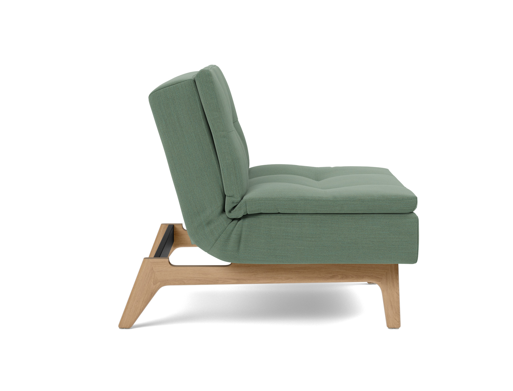 Sessel Dublexo Flachgewebe Elegance 518-Green Beine Eiche