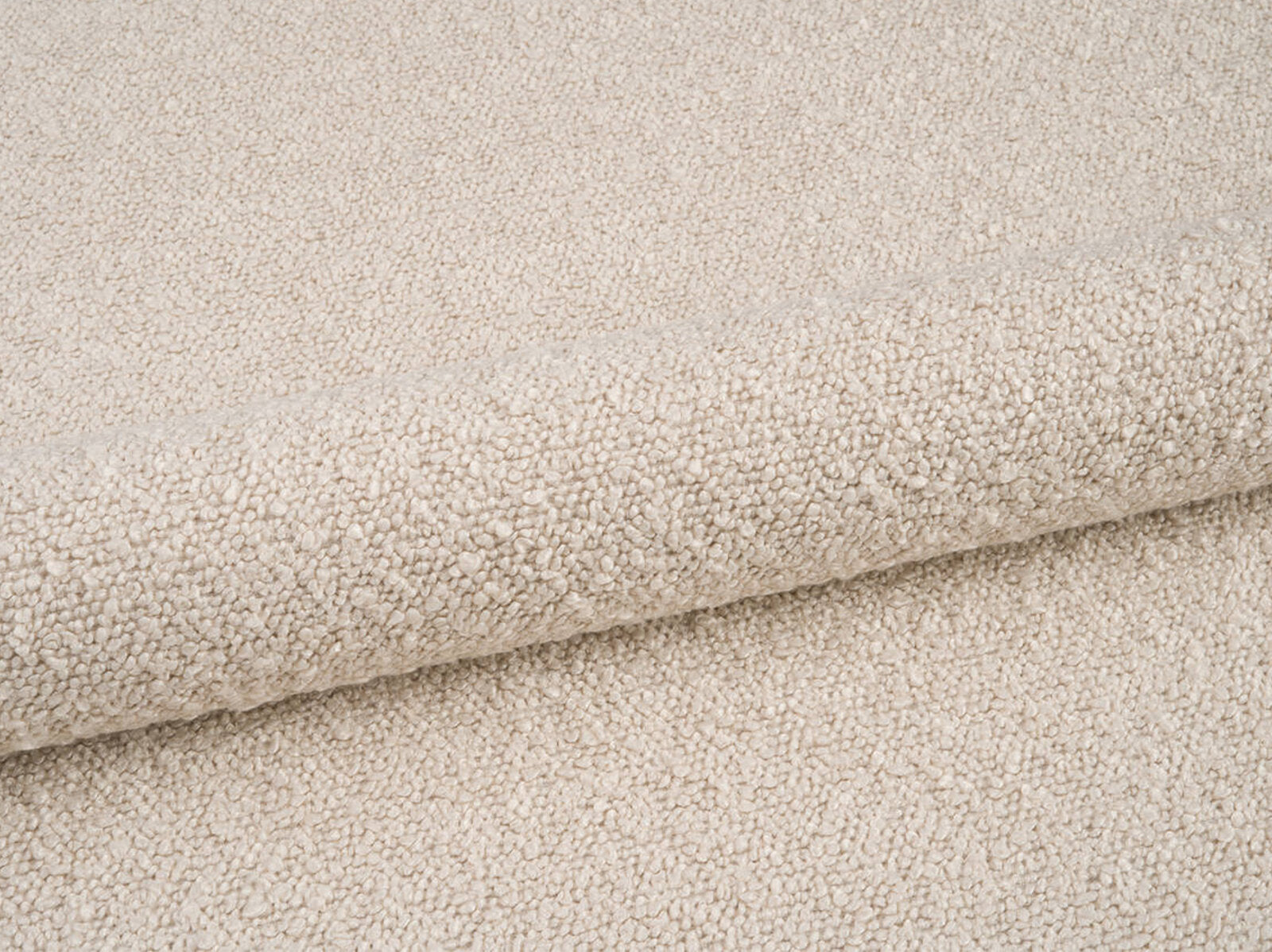 Micadoni Stauraumbett mit Kopfteil Aveline Boucle Baloo Beige 140x200