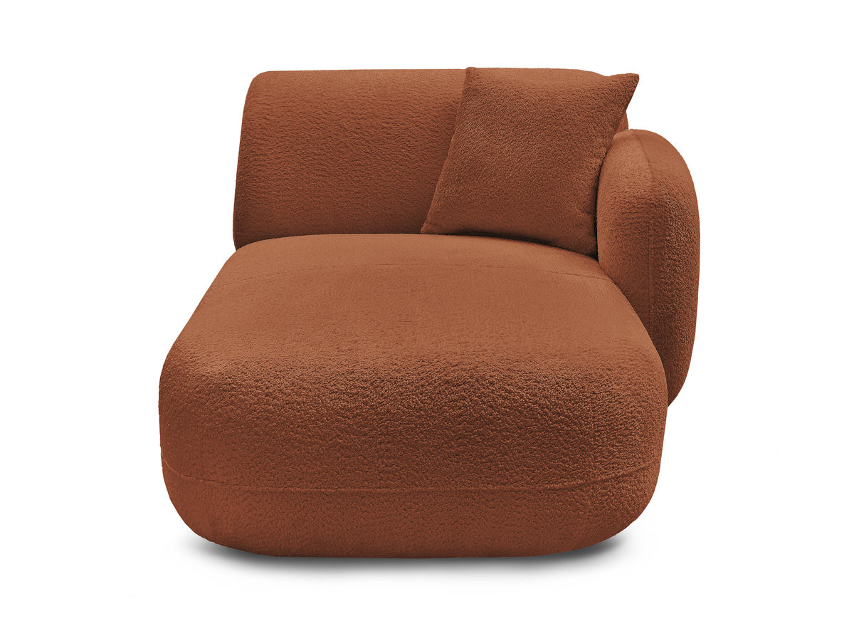Bobochic Anda Méridienne-Modul Chenille Orange Ecke rechts