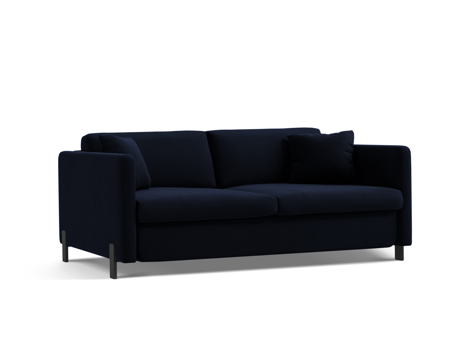 Micadoni Schlafsofa Gloria 3-Sitzer Samt Salvador Königsblau