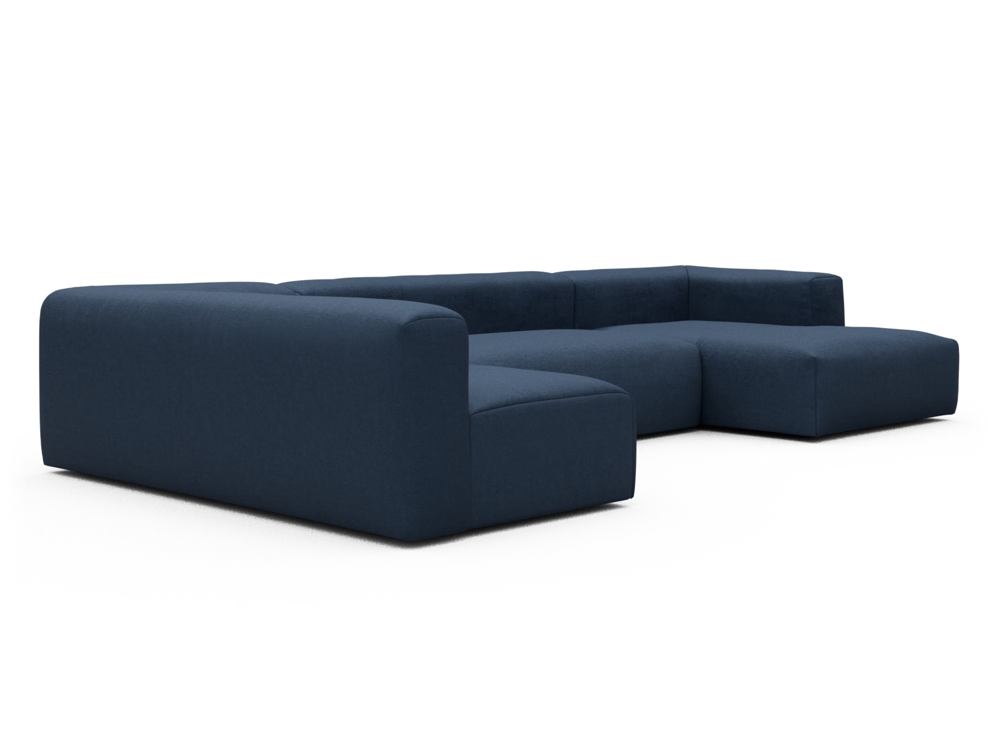 Skandi Home Wohnlandschaft Fred Chaiselongue rechts mit 2-Sitzer und lange Armlehne links Weda-Blue moebelfaktor