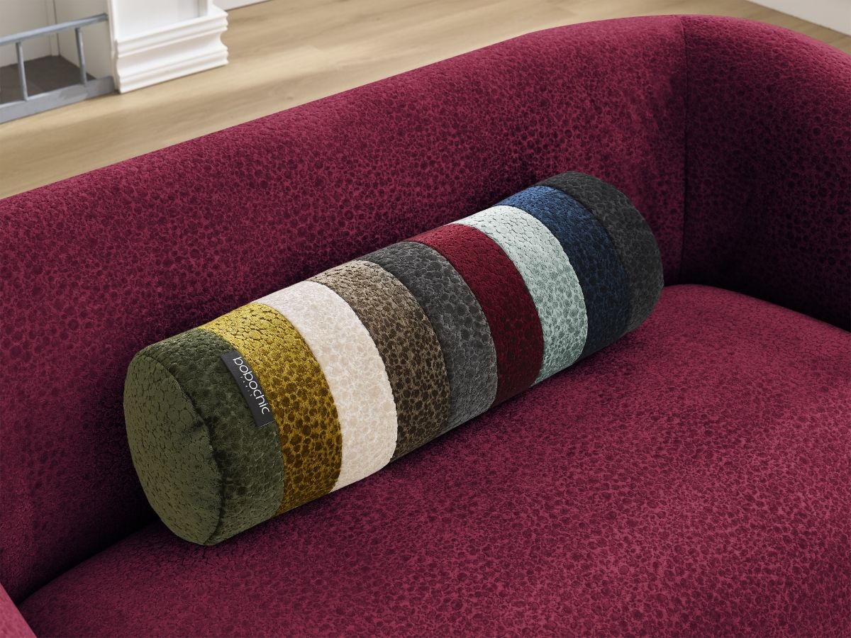 Bobochic Celine Sofa 2-Sitzer Strukturstoff Rot