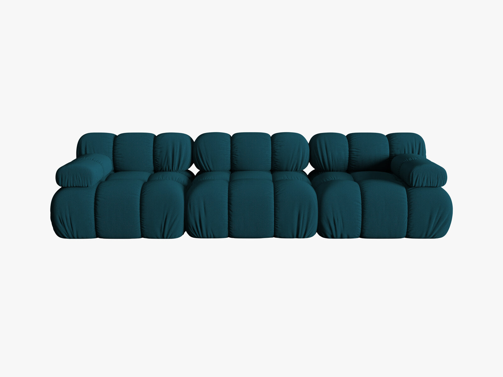 Micadoni Modulares Sofa Bellis 3-Sitzer 3D-Stoff Sonic Marineblau
