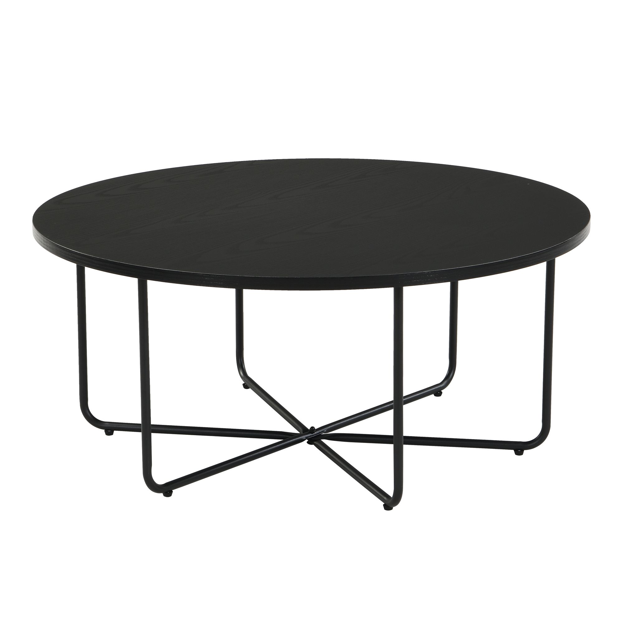 Couchtisch Straume Schwarz Ø 80 cm