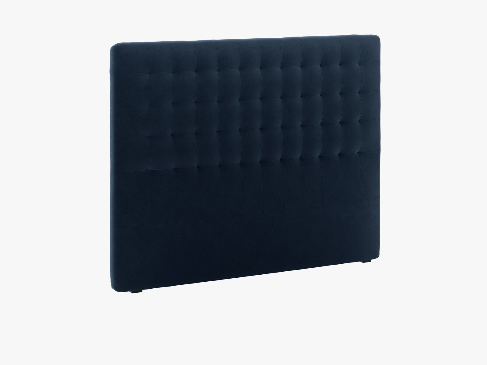 Micadoni Nova Samtiger Kopfteil 120 cm (H 120 cm) Samt Paris Dunkelblau 160x120