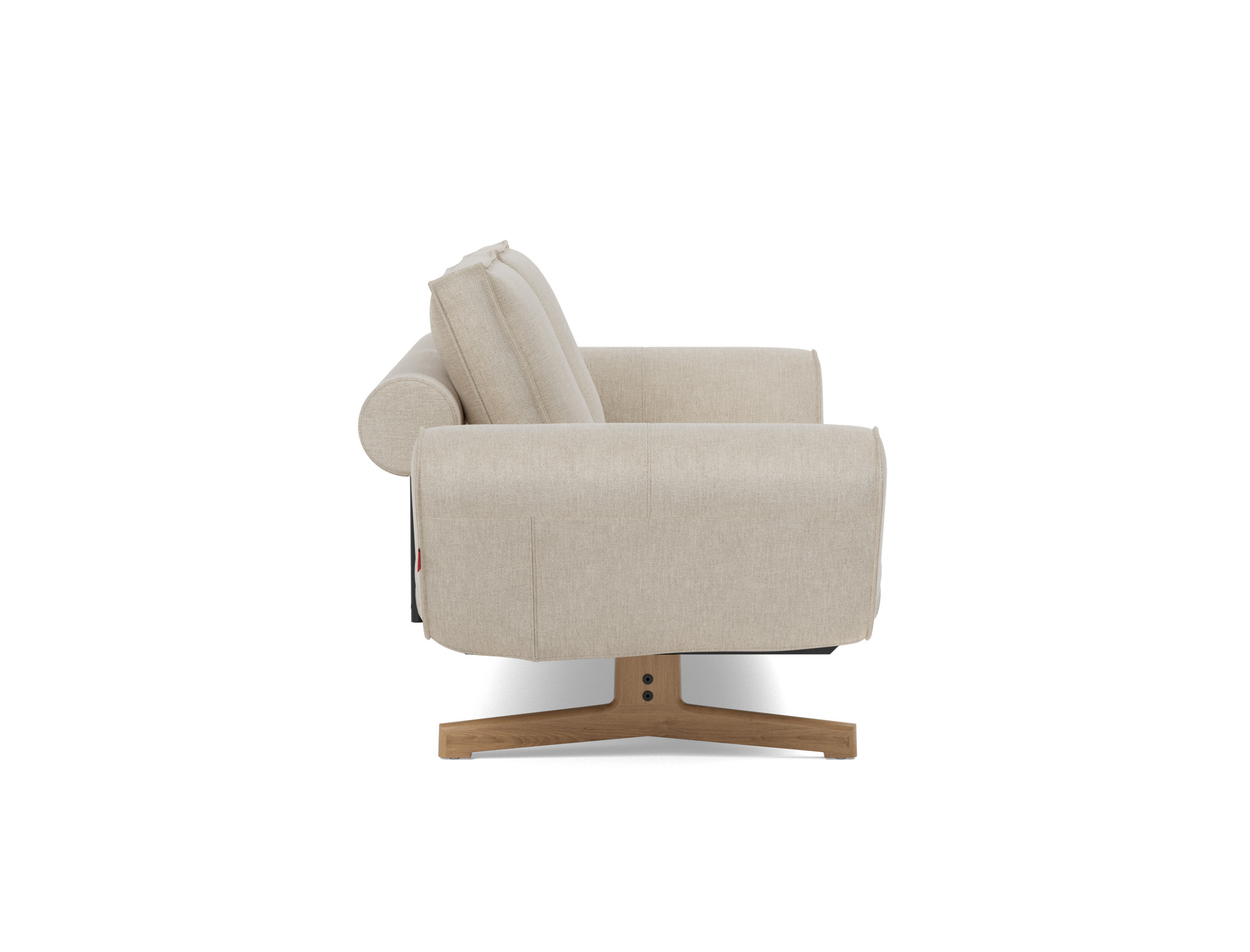 Tagesbett Ghia Flachgewebe Phobos 586-Latte Beine Eiche