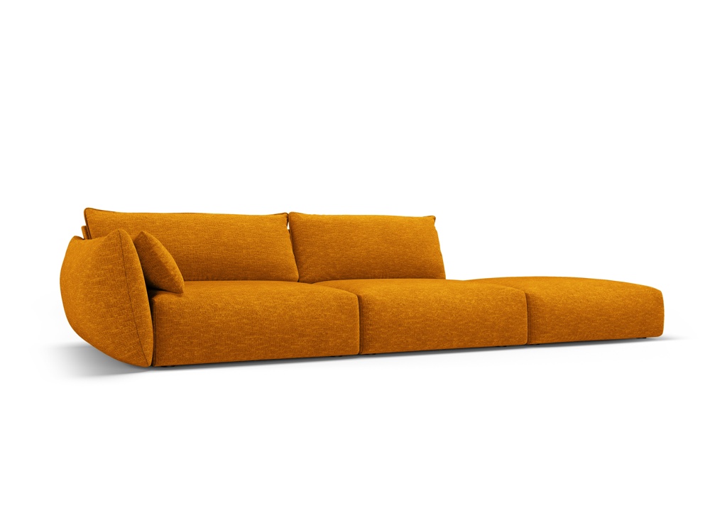 Cosmopolitan Design Sofa Matera 4-Sitzer offen Chenille Eden Senf Rechts