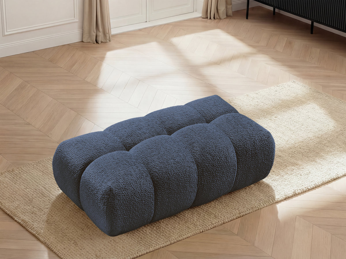 Bobochic Jaya Pouf Chenille Dunkelblau