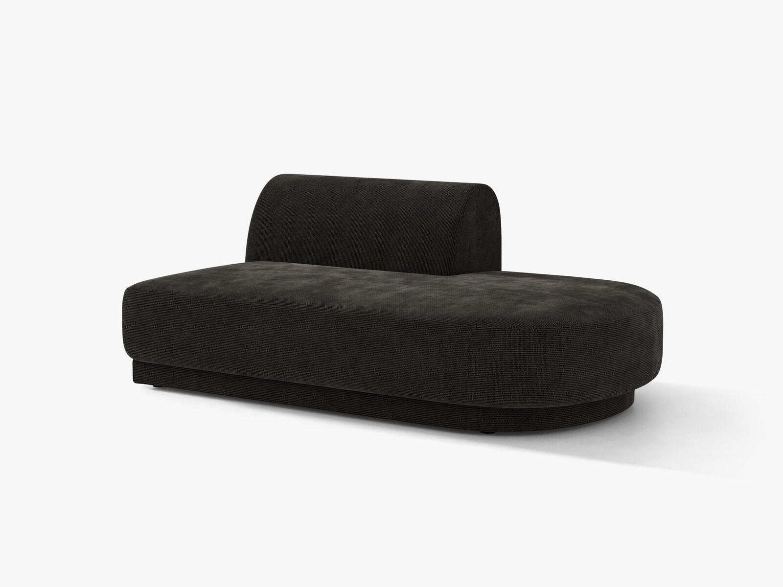 Micadoni 2-Sitzer Sitzmodul offen Miley Rechts Chenille Eden Anthrazit