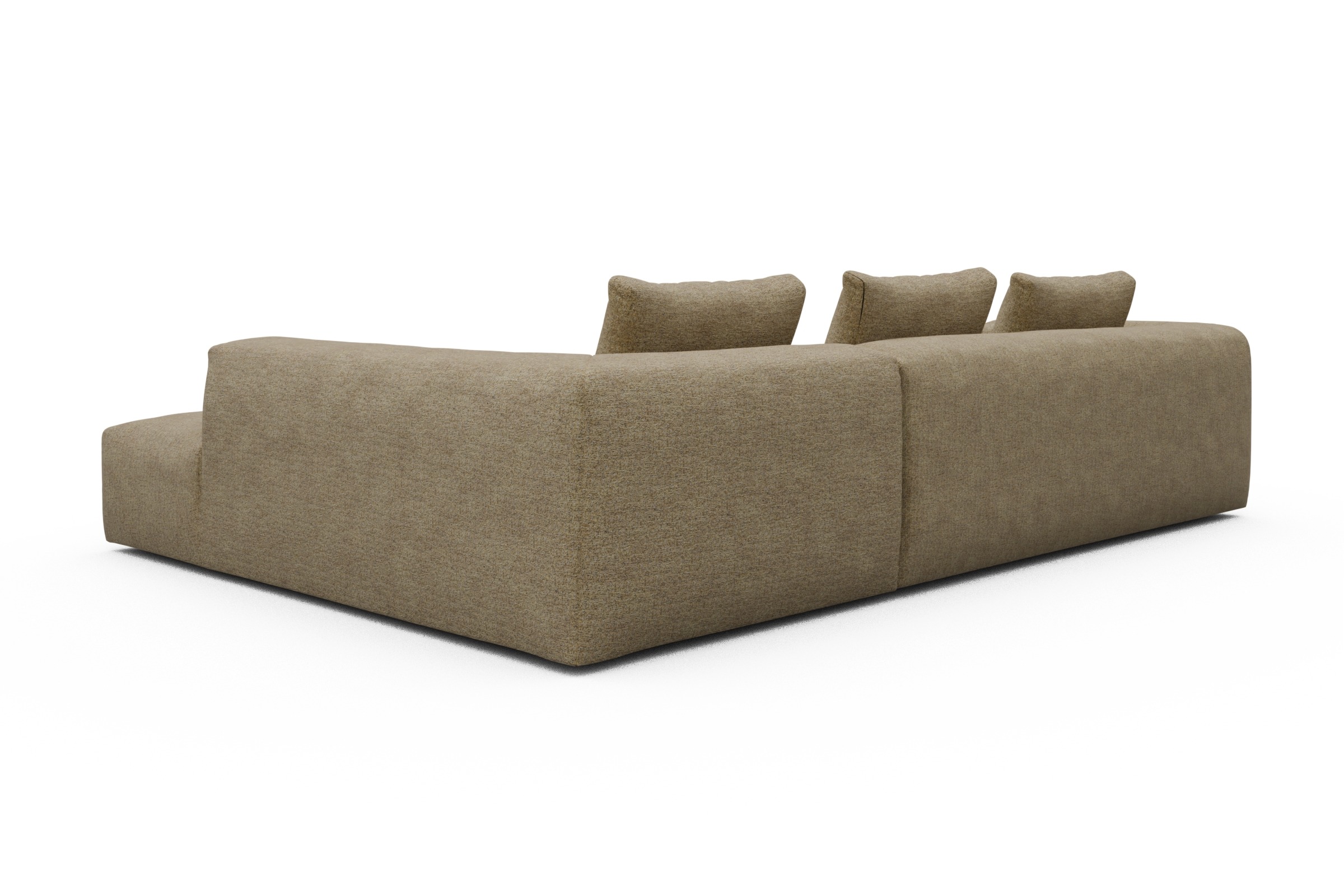 Ecksofa Fred Relax-Ecke rechts mit 2,5-Sitzer Carreno-Silician-Yellow