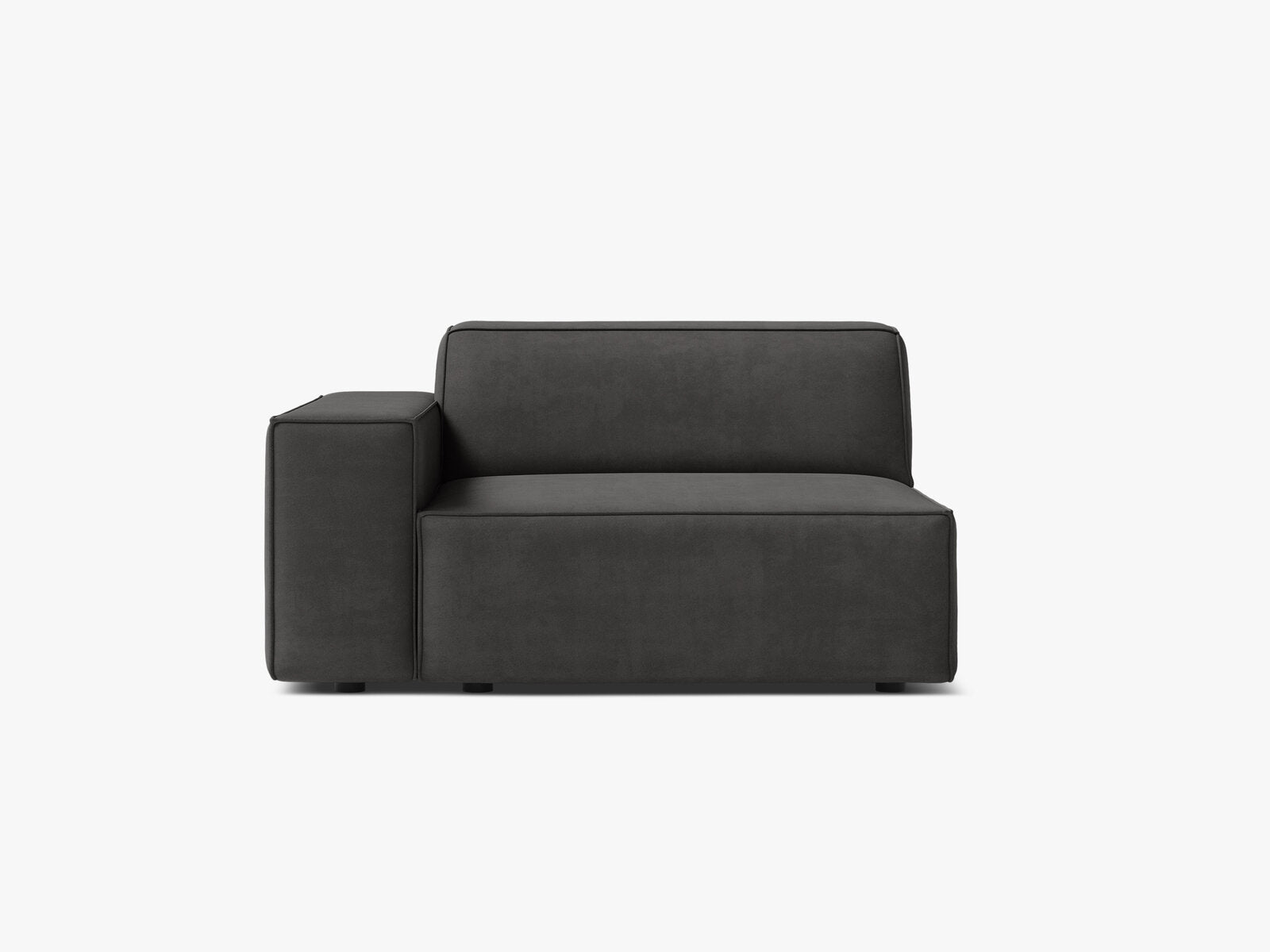 Micadoni Jodie Sofamodul Links Samt Bluvel Grau