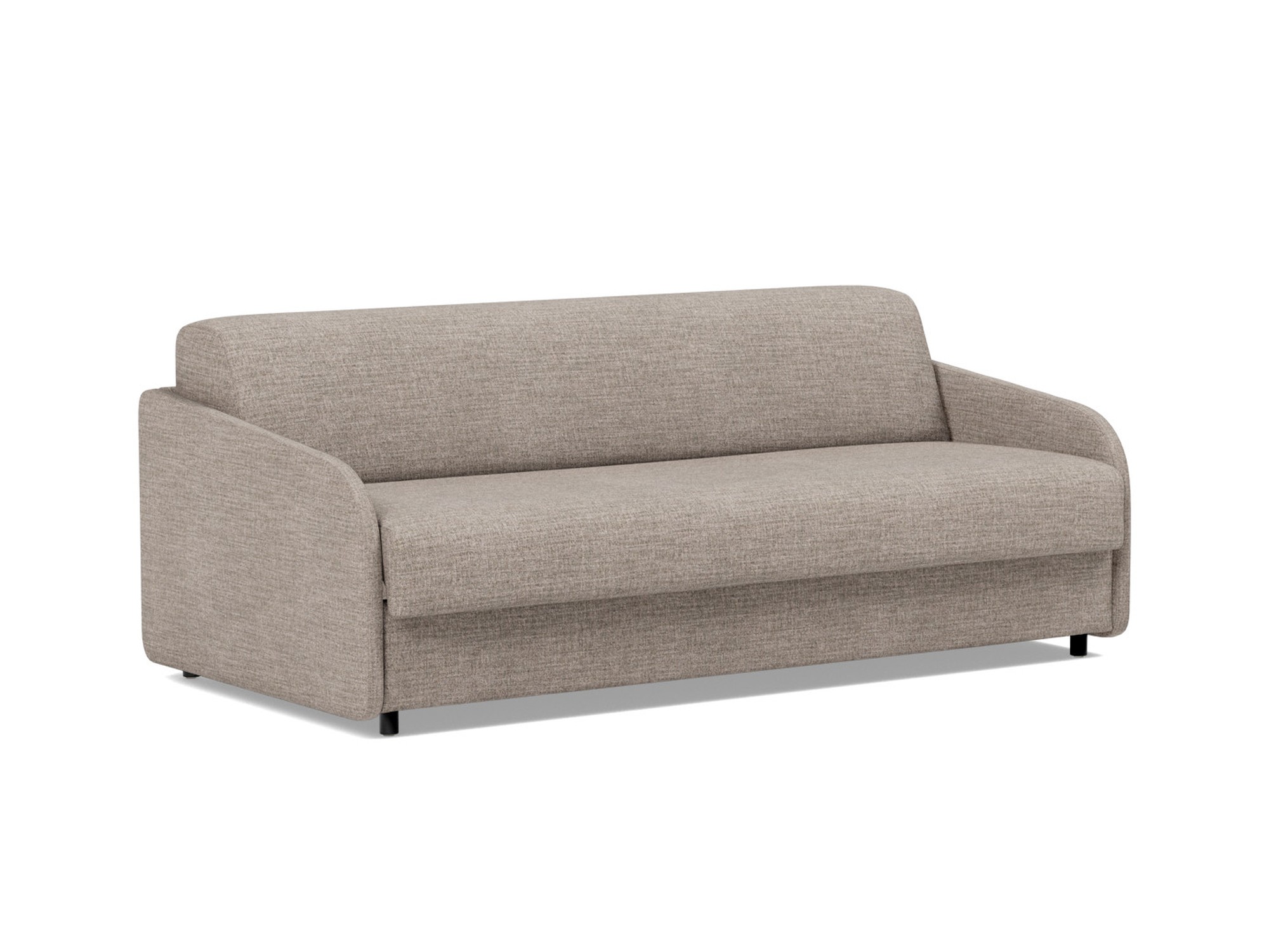 Schlafsofa Eivor mit Taschenfederkernmatratze 160 Chenille Yuveno 472-Warm-Grey