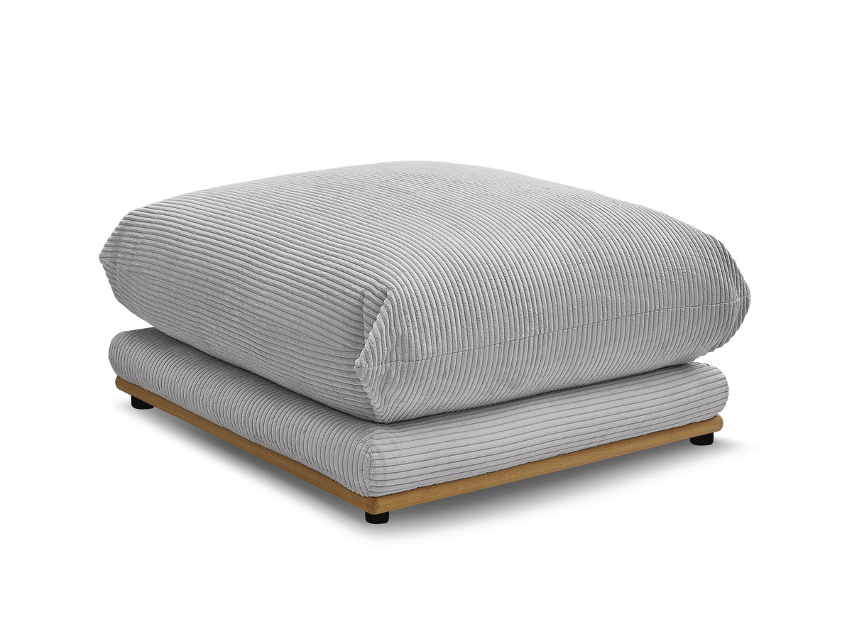 Bobochic Ernest Pouf Cordsamt Hellgrau