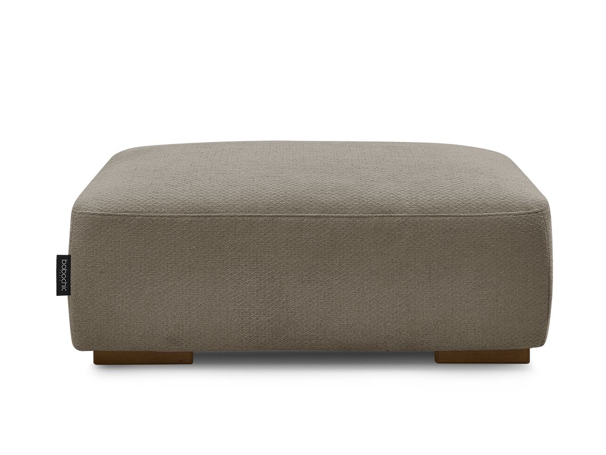 Bobochic Sidonie Pouf Melange-Stoff Taupe