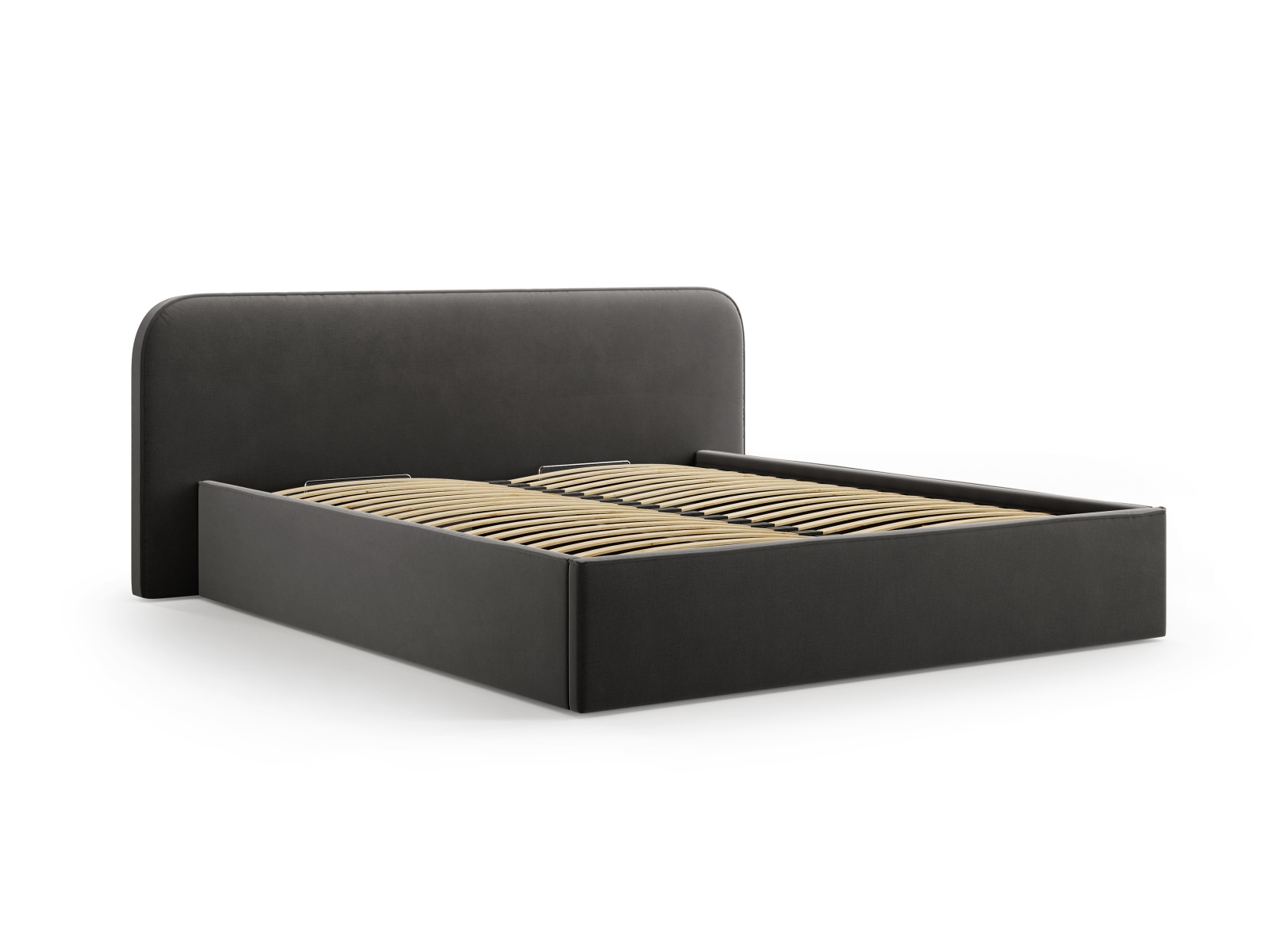 Micadoni Bett Elizabeth Samt Schwarz 180x200