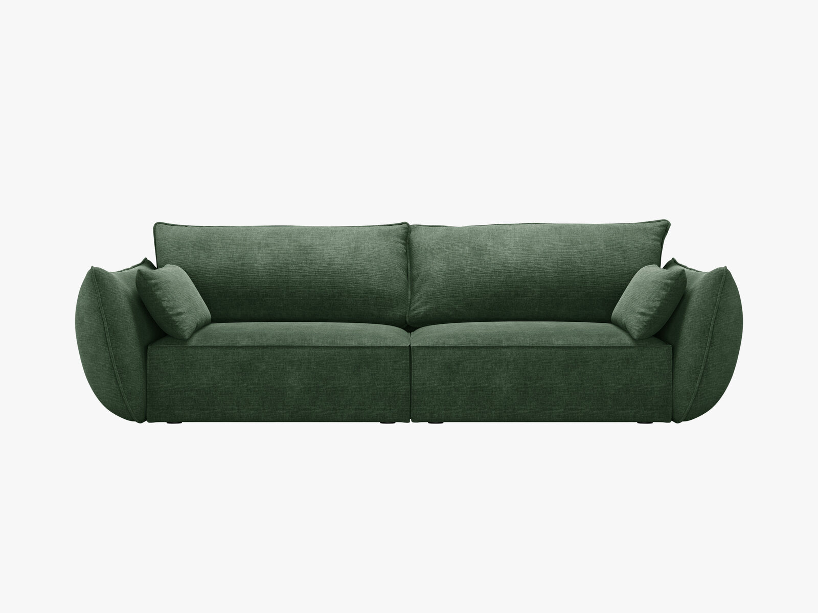 Micadoni Sofa Kaelle 3-Sitzer Chenille Over The Horizon Flaschengrün