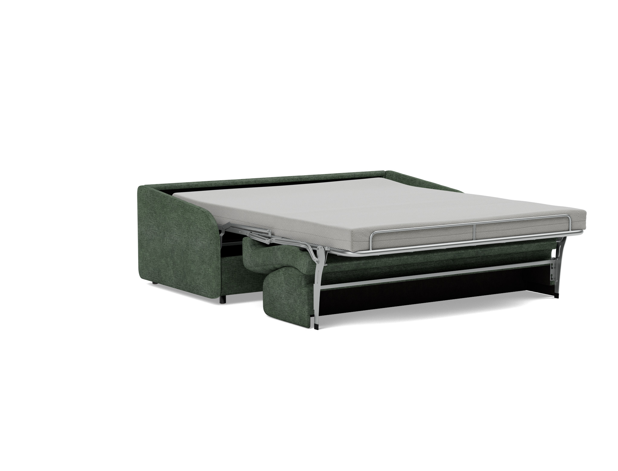 Schlafsofa Eivor mit Memory-Matratze 160 Flachgewebe Avella 281-Pine-Green