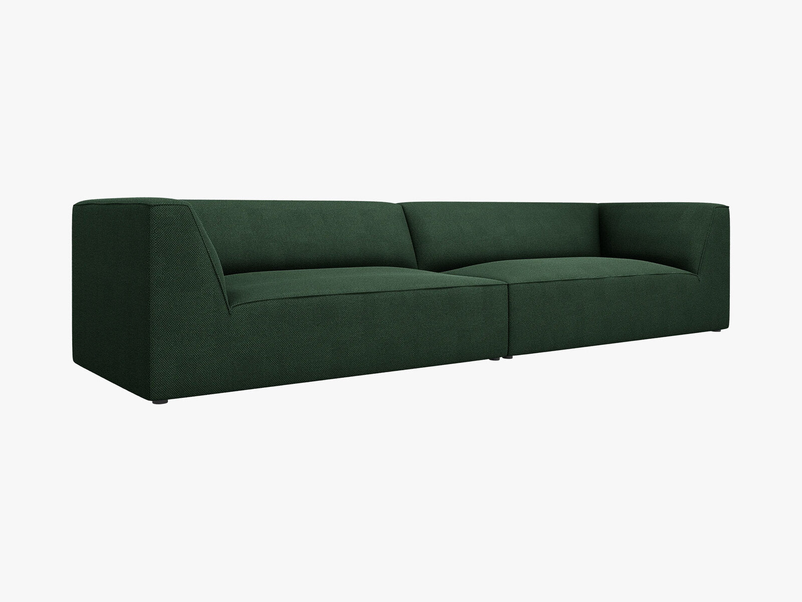 Micadoni Sofa Ruby 4-Sitzer Strukturierter Stoff Ottawa Grün