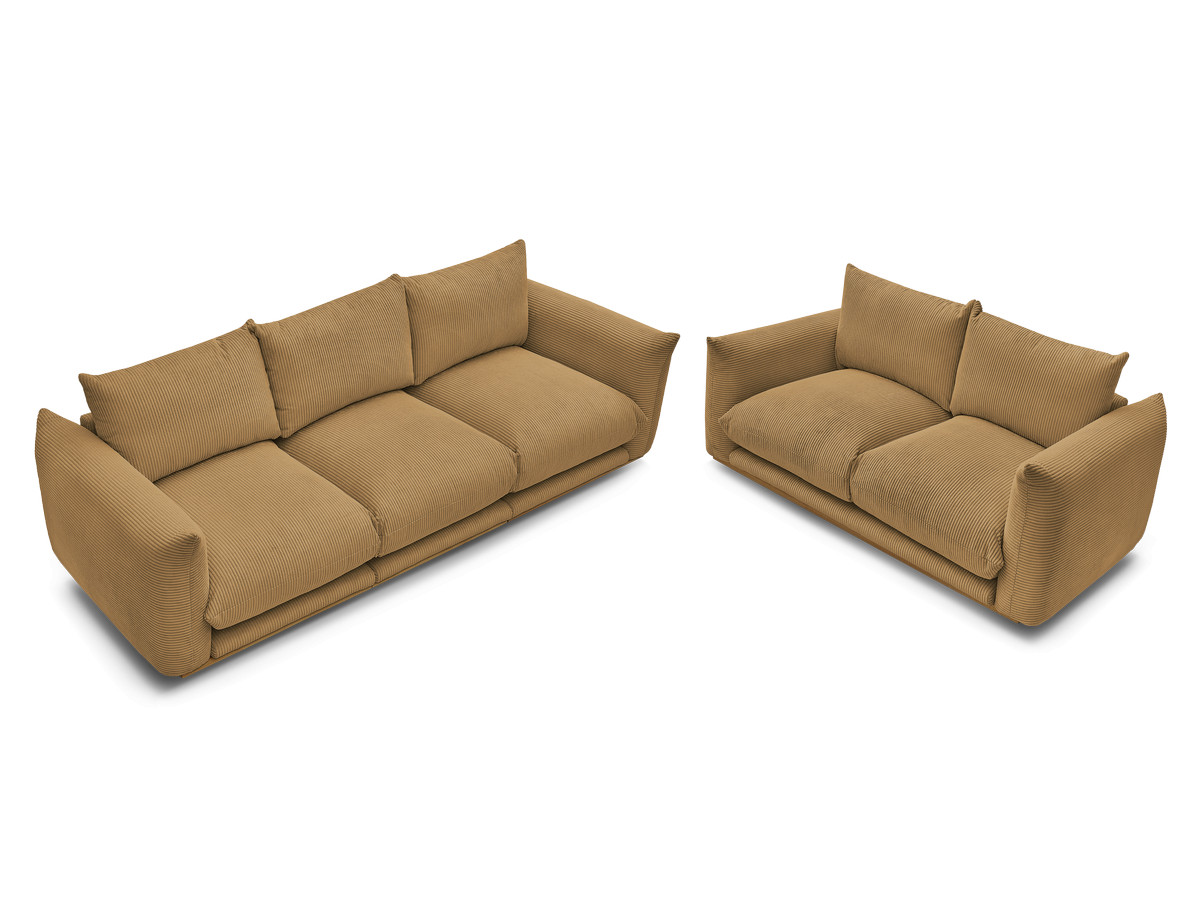 Bobochic Ernest Sofa 5-Sitzer Cordsamt Gelb