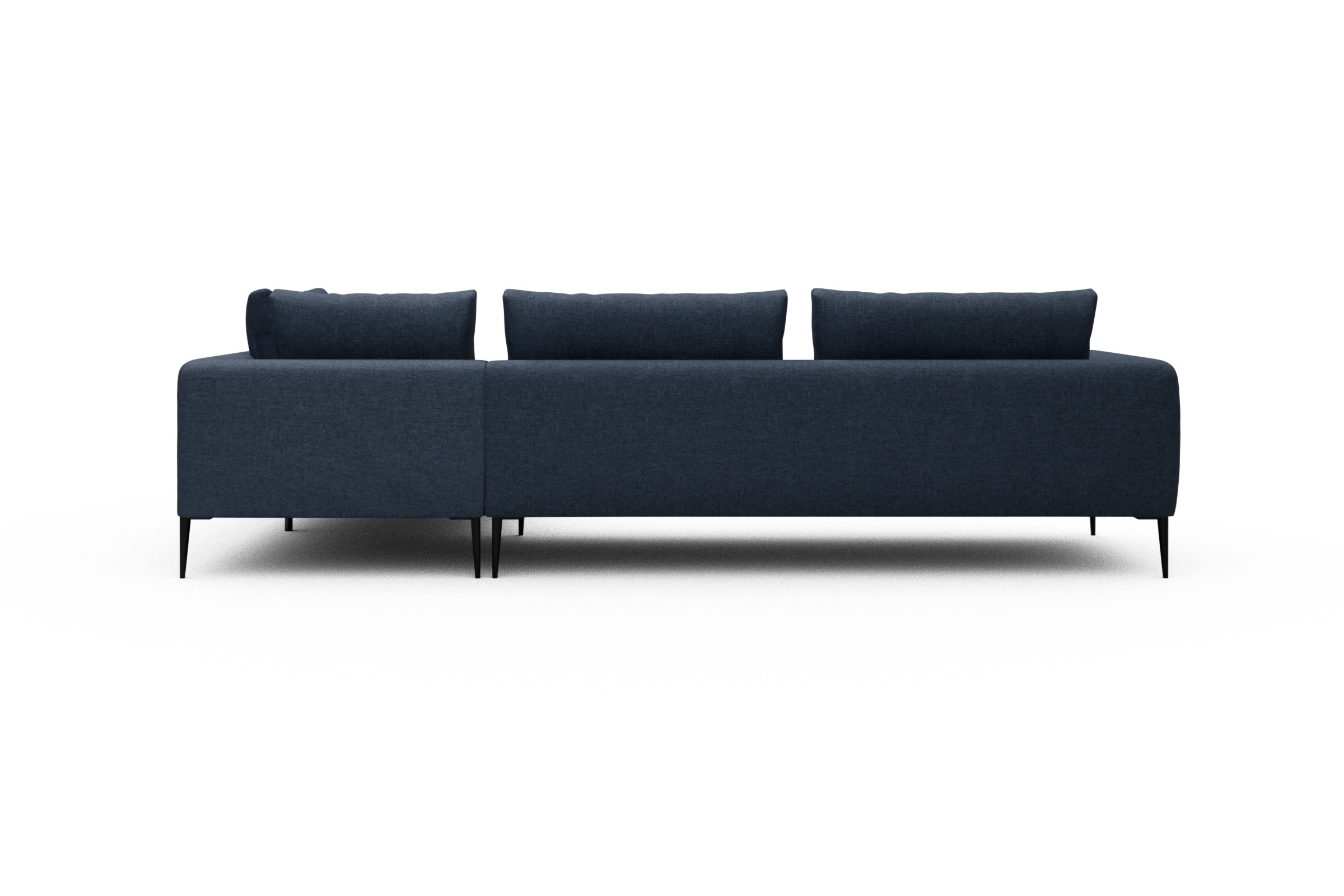 Ecksofa Paul Relax-Ecke links mit 3-Sitzer Sama-Deep-Blue