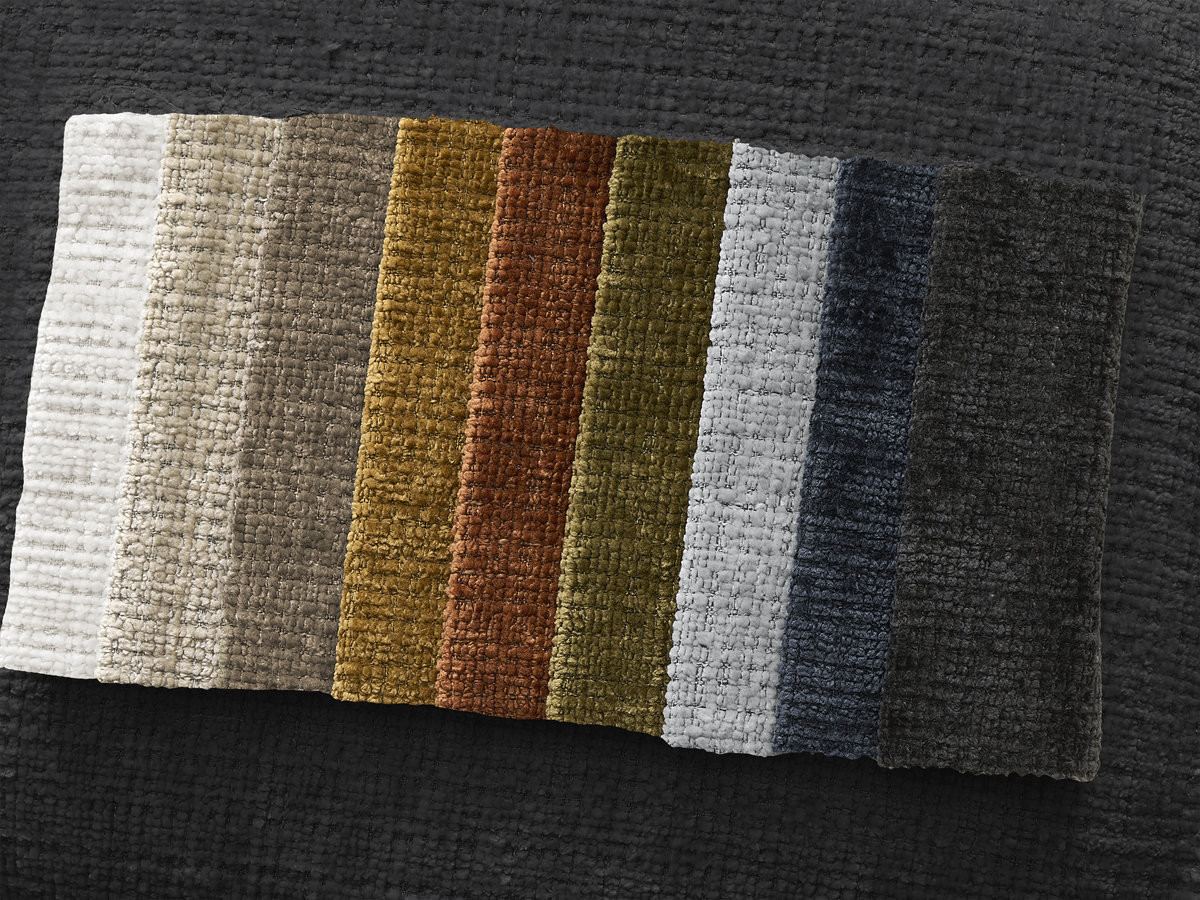 Bobochic Neil Ecksofa Strukturstoff Schwarz Ecke rechts