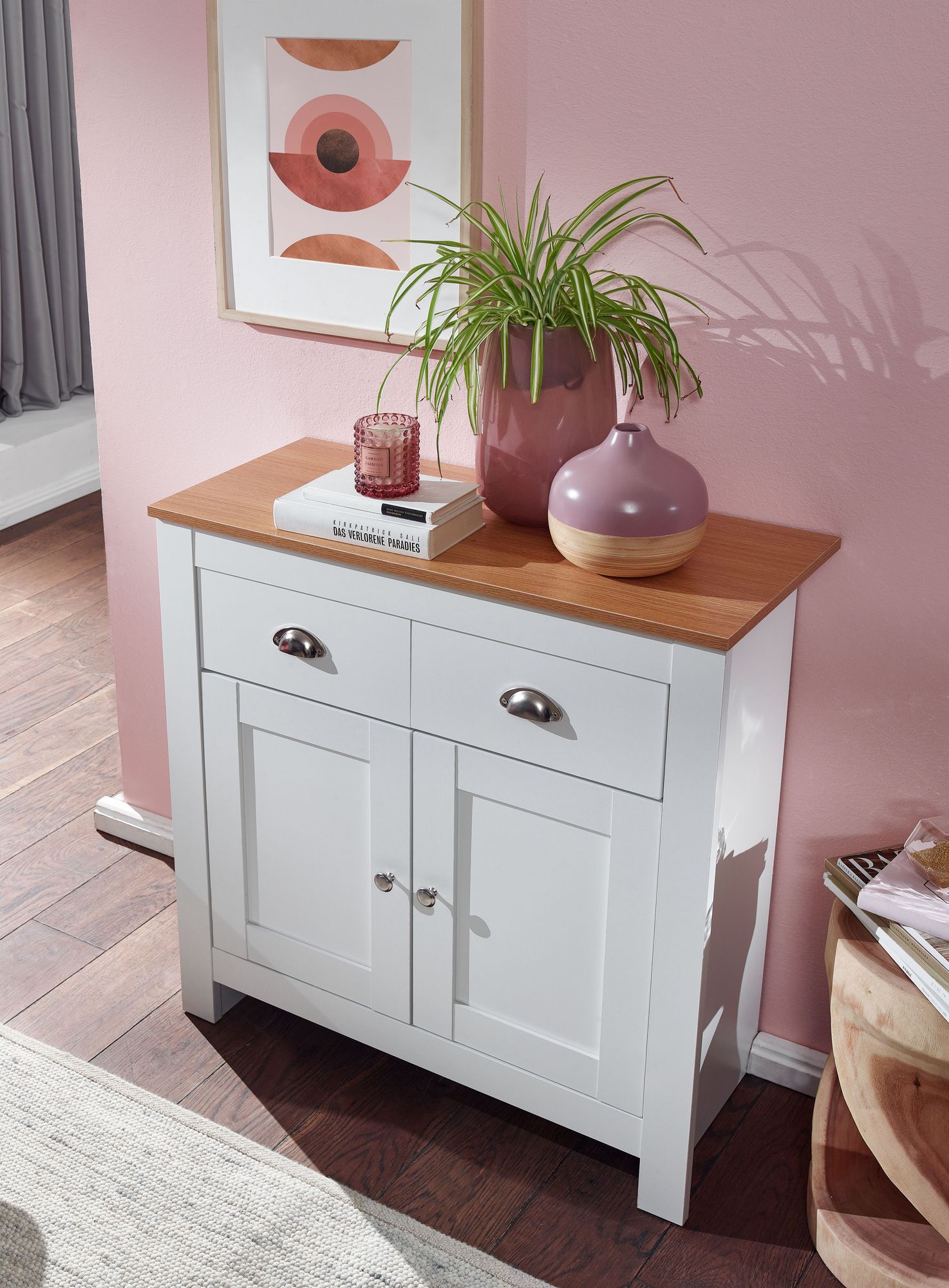 Sideboard Dalatangi Weiß 79 × 34,5 × 81 cm