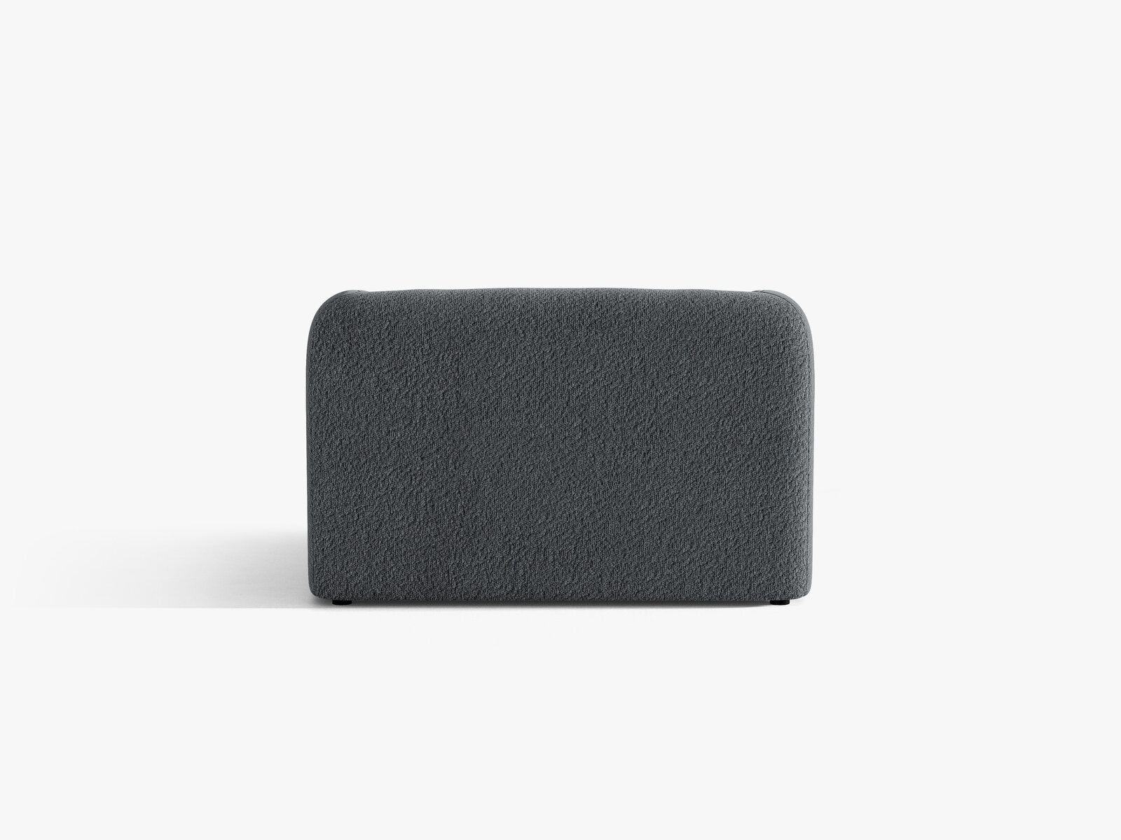 Micadoni Sessel Miley 1-Sitzer Boucle Baloo Dunkelgrau