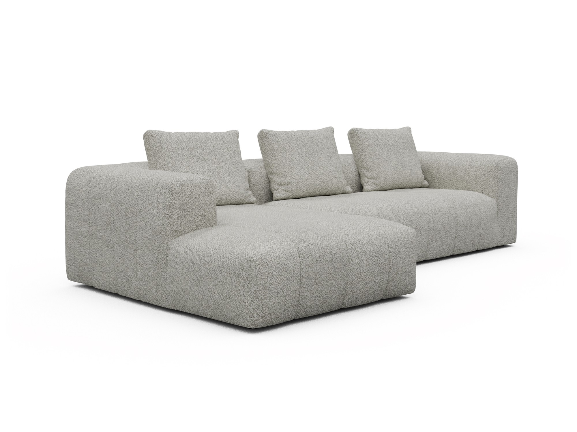 Hugo 2,5-Sitzer Armlehne rechts mit Chaiselongue Vanora-Warm-Sand moebelfaktor