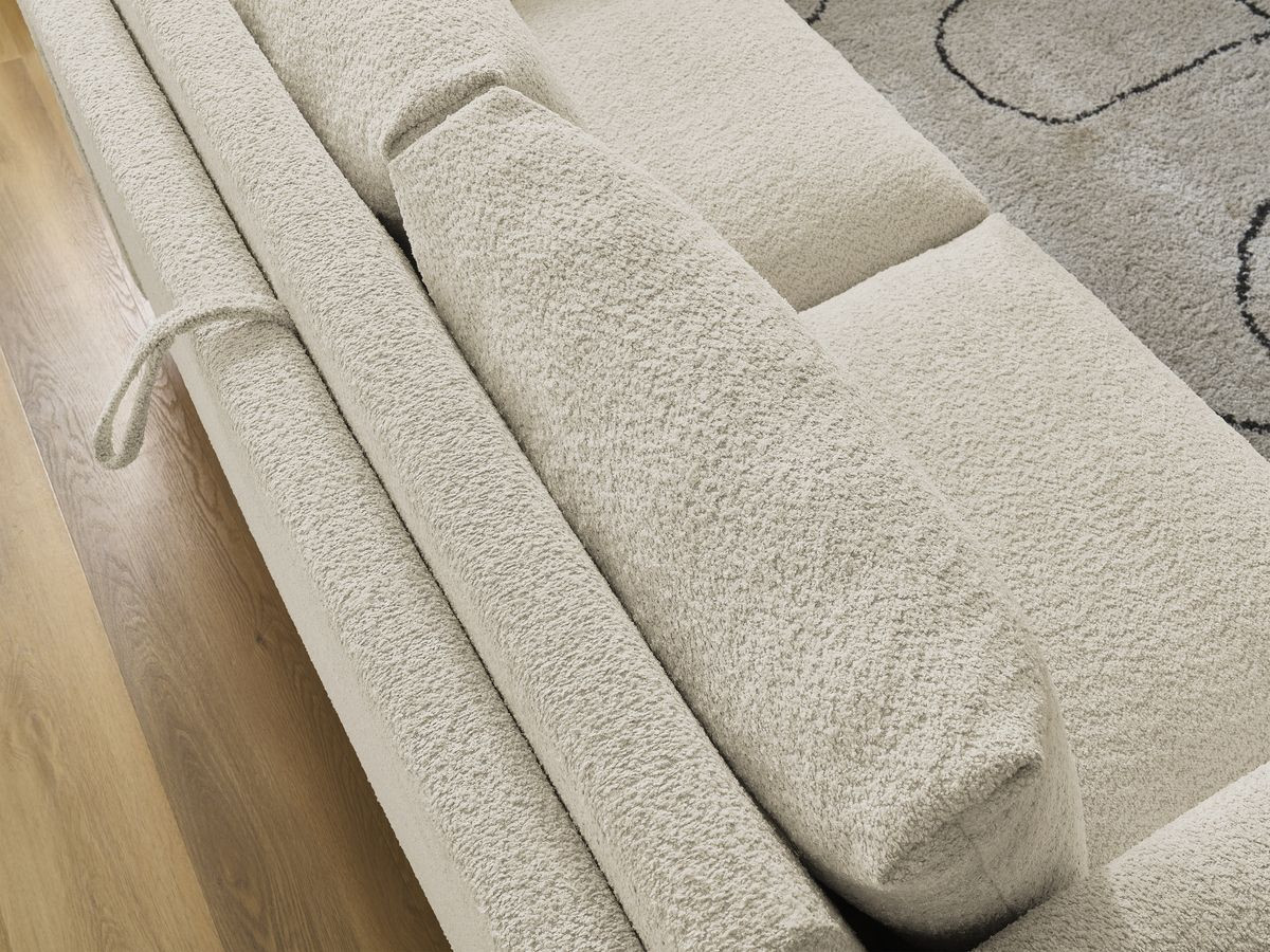 Detailaufnahme der Sitzpolster und Übergänge am Bobochic Cocoone