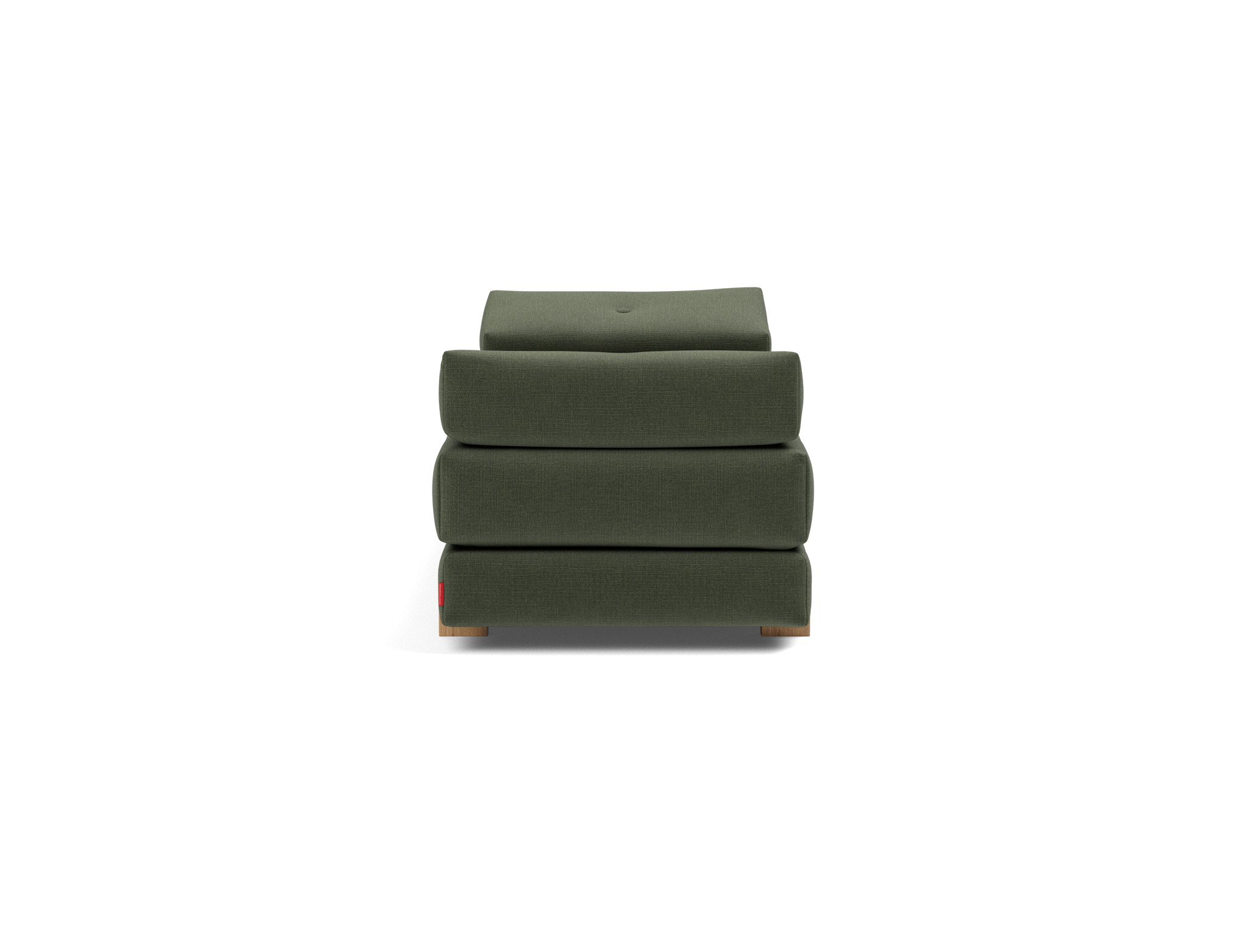 Tagesbett Sigmund Chenille Esina 413-Olive-Green Beine Drip Eiche
